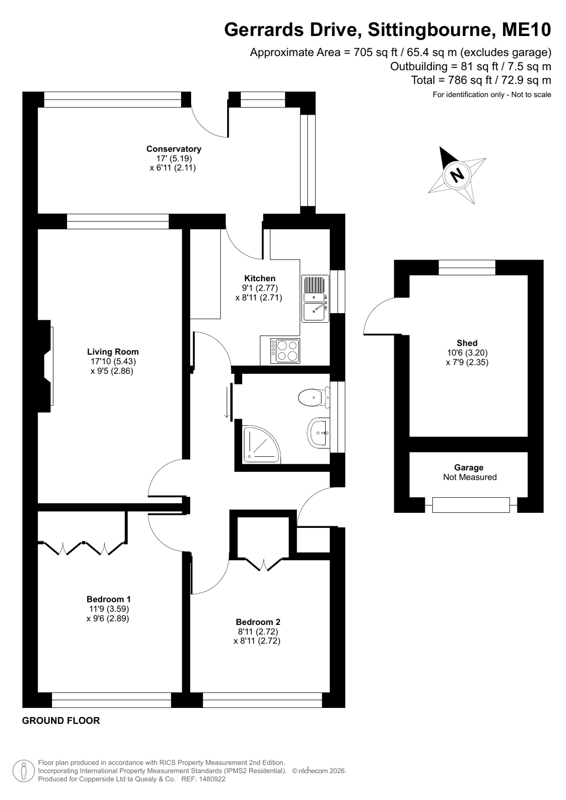3, Gerrards Drive, Sittingbourne floorplan