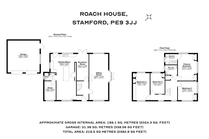 Roach House, Kettering Road, Stamford floorplan