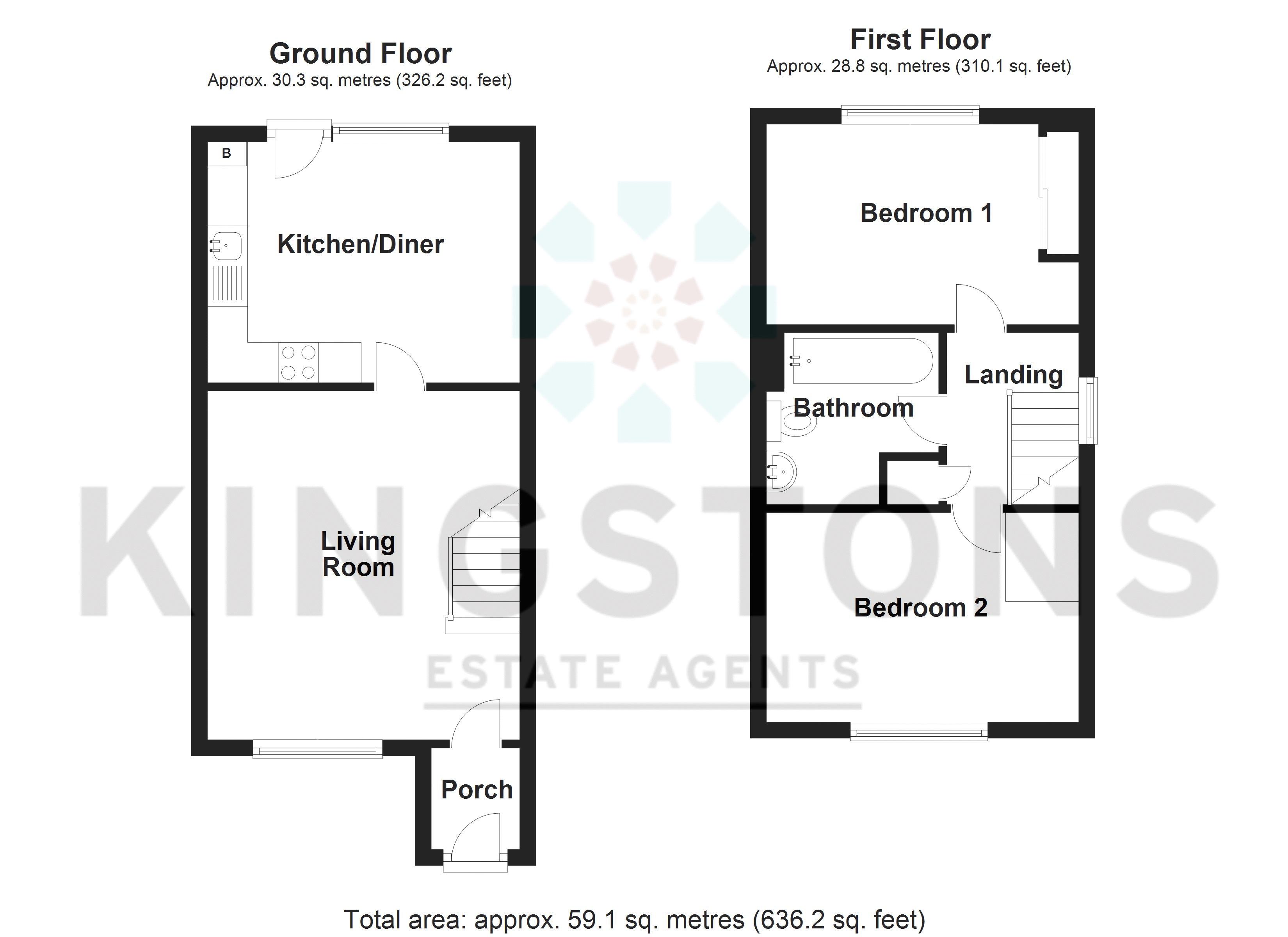 Barnes Wallis Close, Bowerhill, Melksham SN12, 2 bedroom end terrace