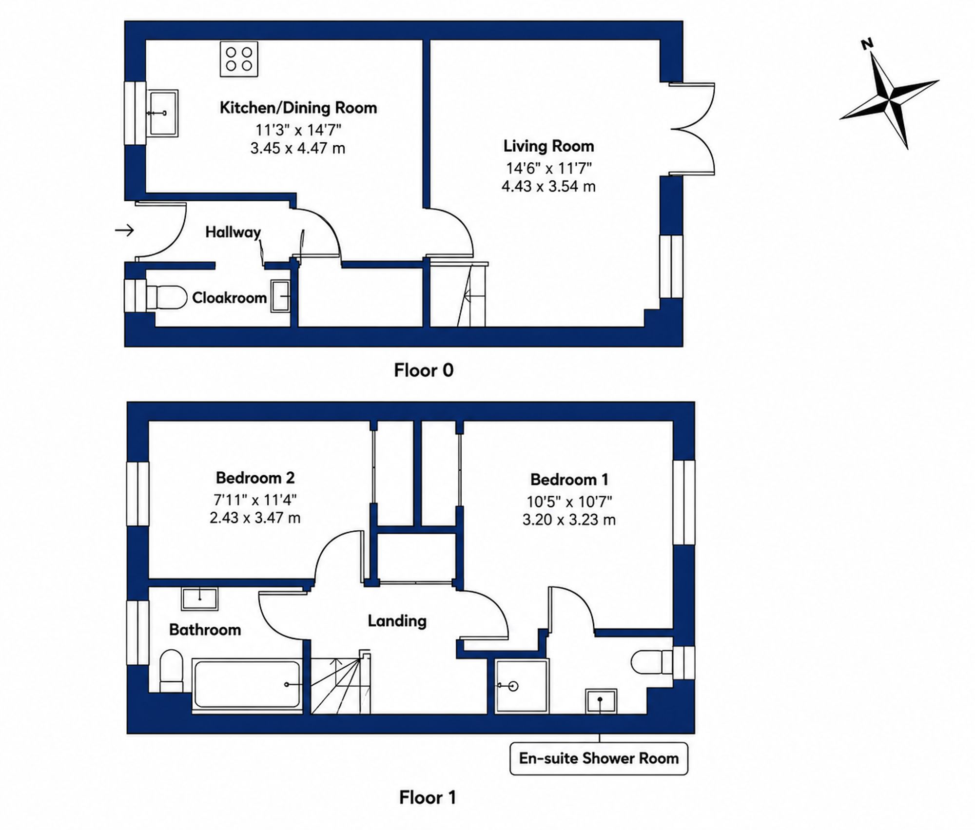 5 The Spinners, Hailsham floorplan