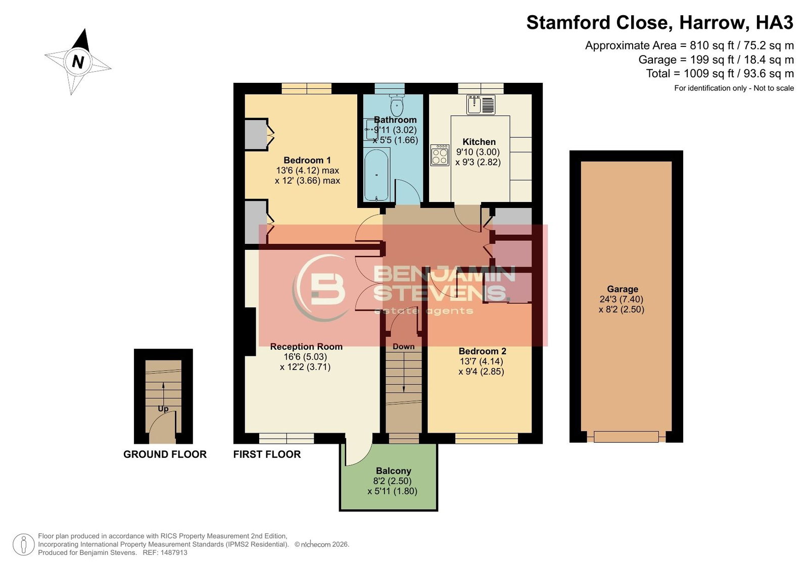 8, Stamford Close, Harrow floorplan
