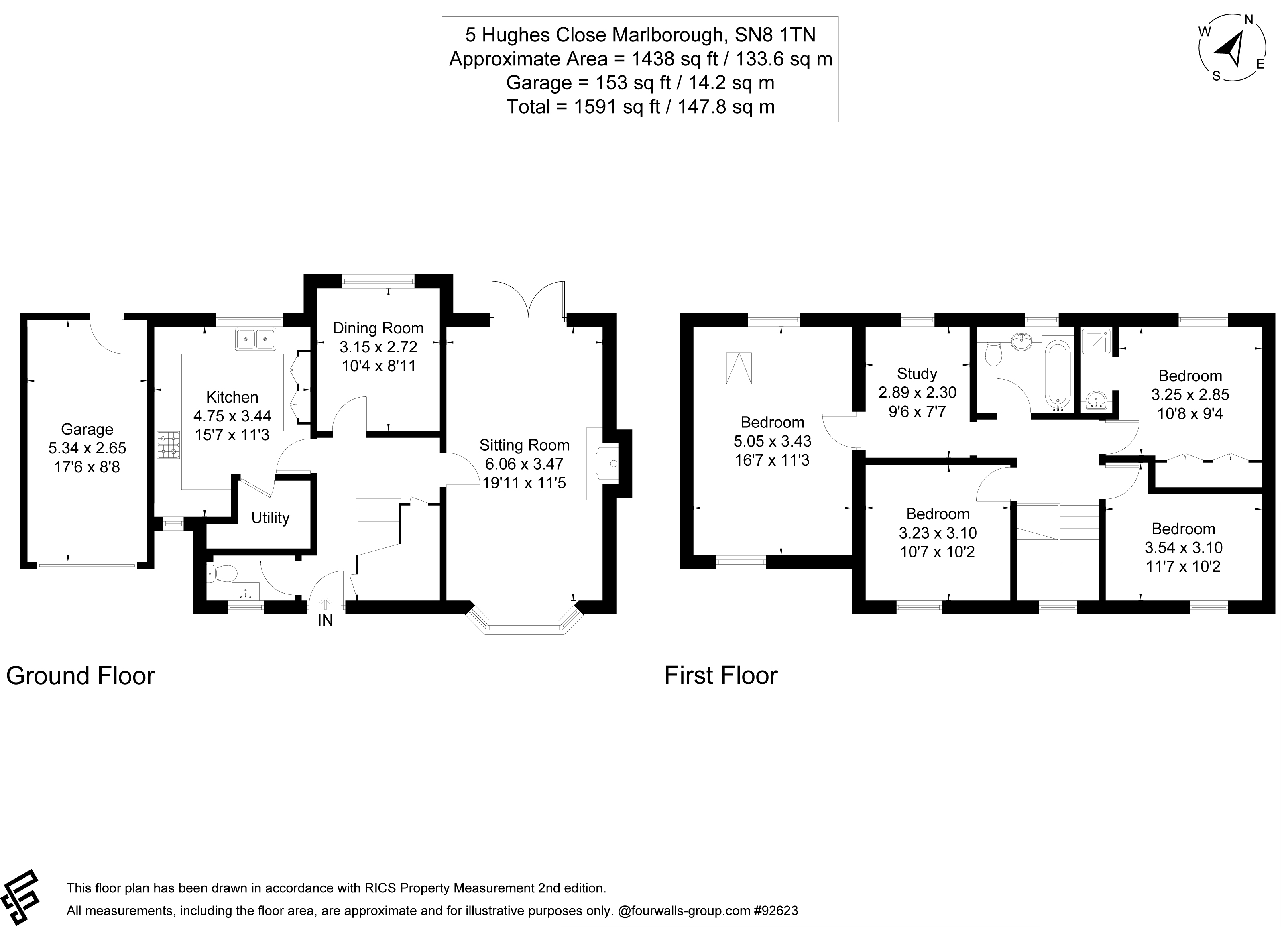 5, Hughes Close, Wiltshire floorplan