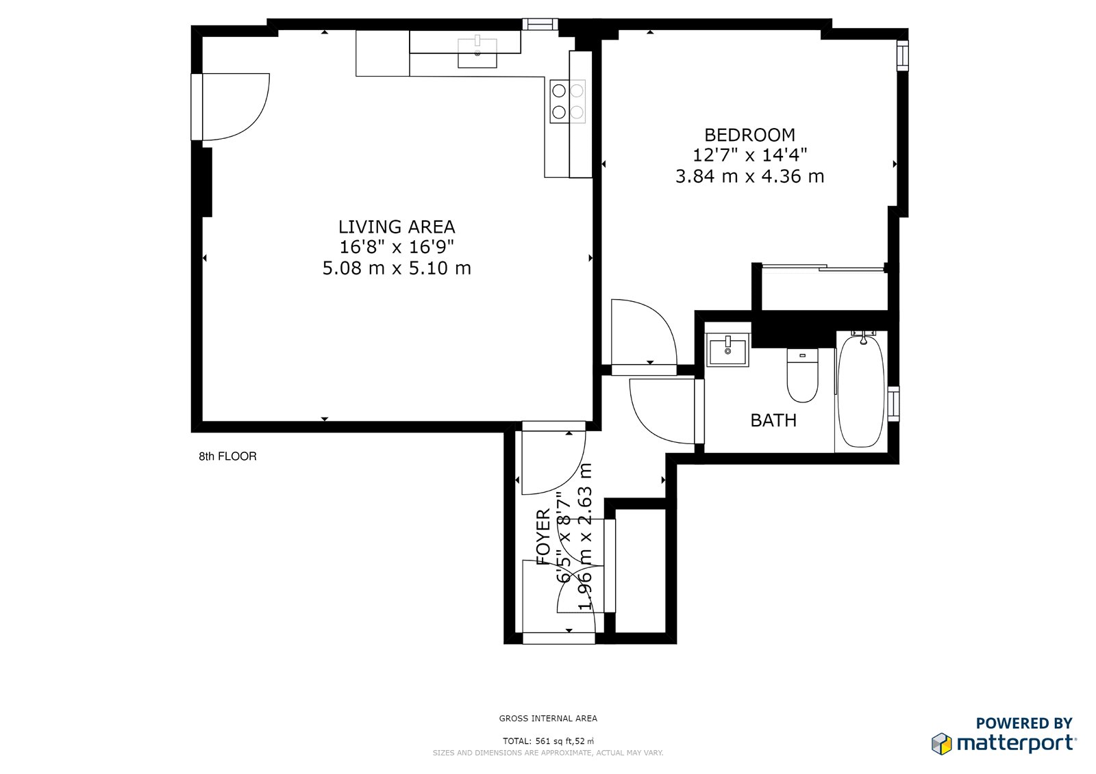 1 Bedrooms Flat to rent in Luxe Tower, London E1