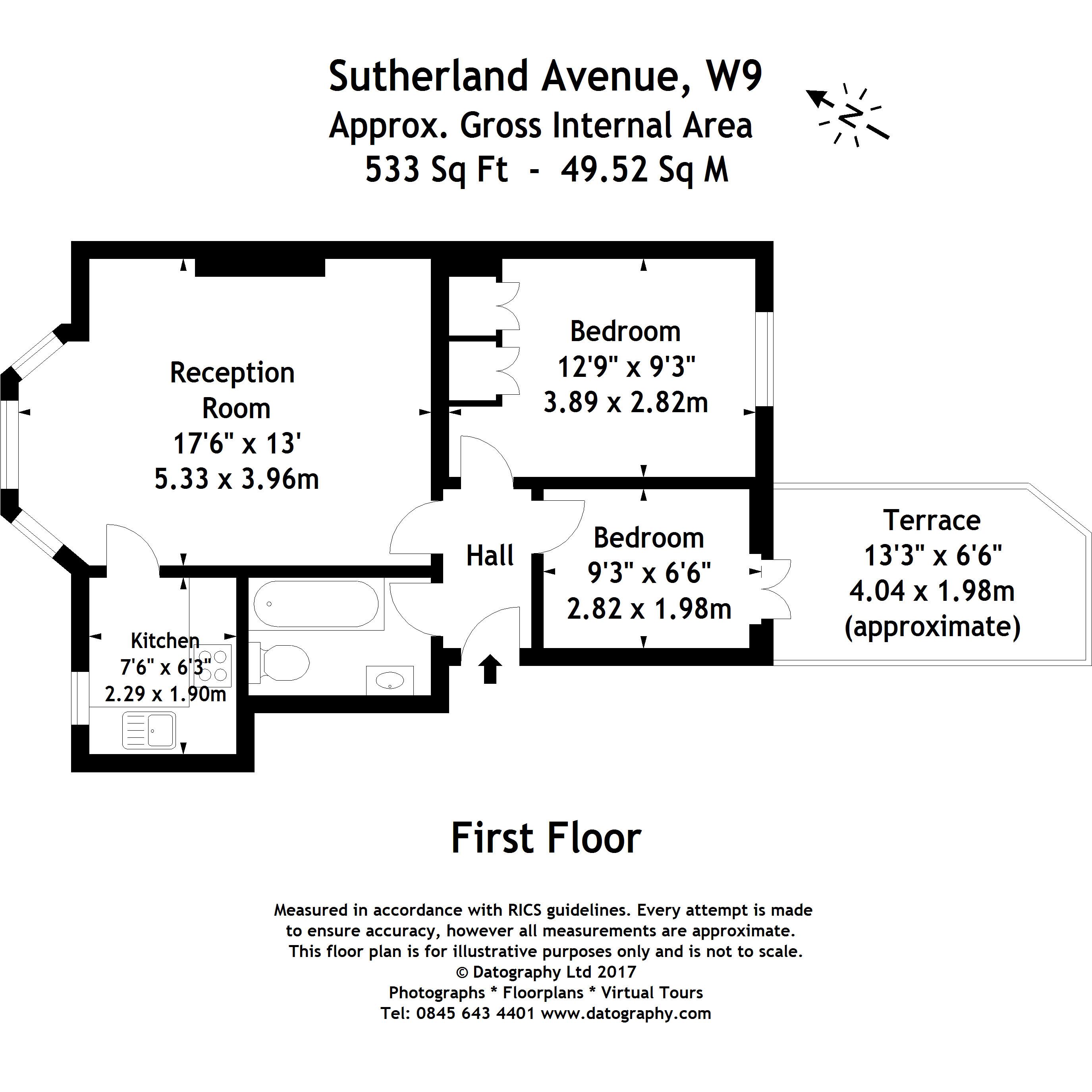 Sutherland Avenue, London floorplan