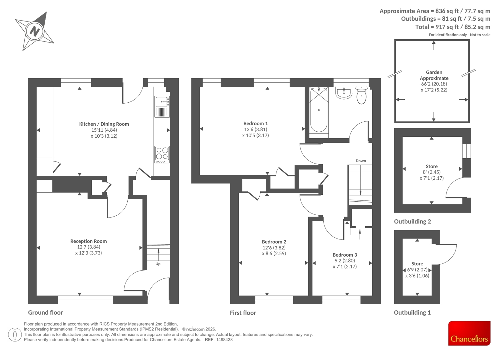 76, Knights Road, Oxford floorplan