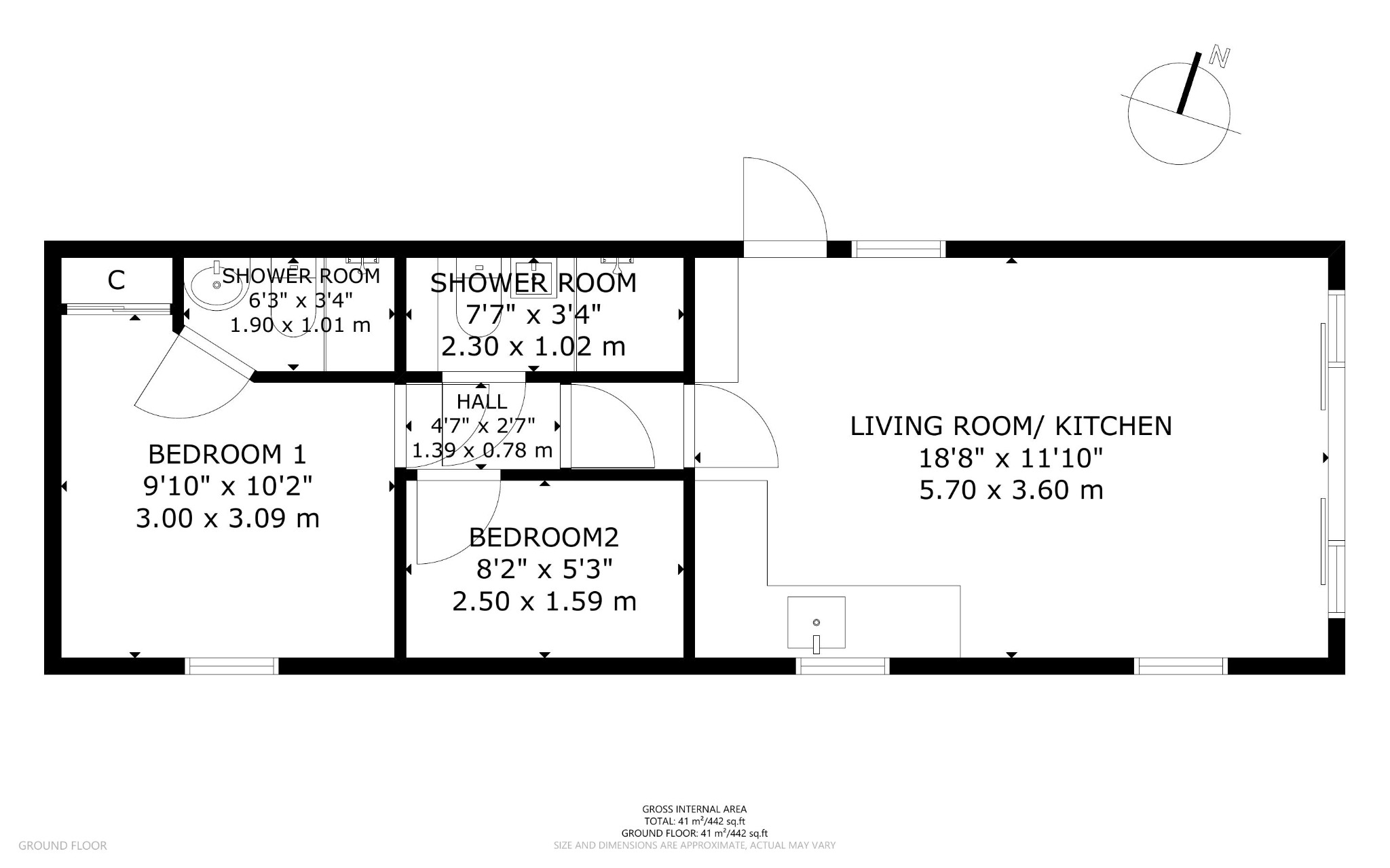 Plot 56 (The Arran), Middleton Holiday Park, By Lamlash floorplan