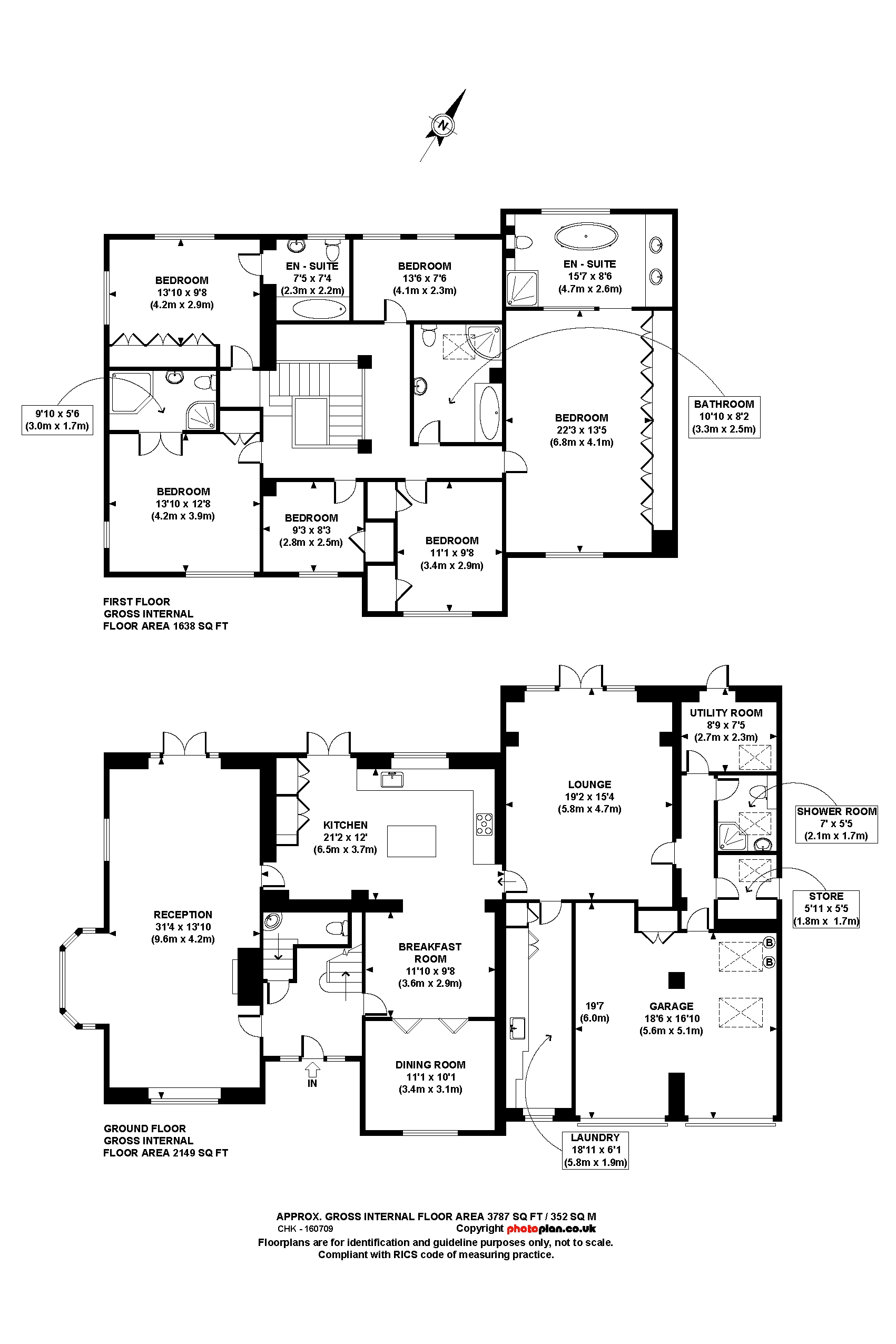 6 Bedrooms Detached house to rent in Onslow Road, Burwood Park KT12