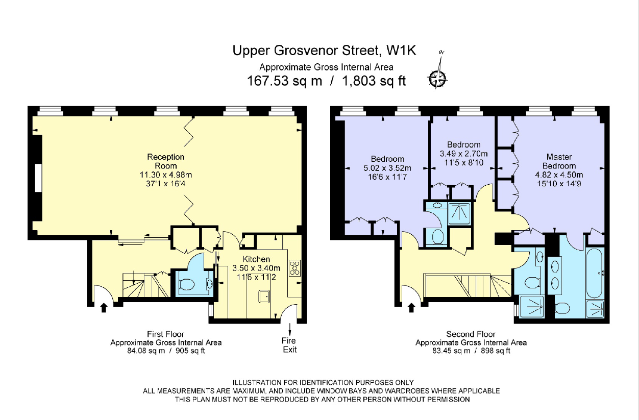3, 46, Upper Grosvenor Street, London floorplan