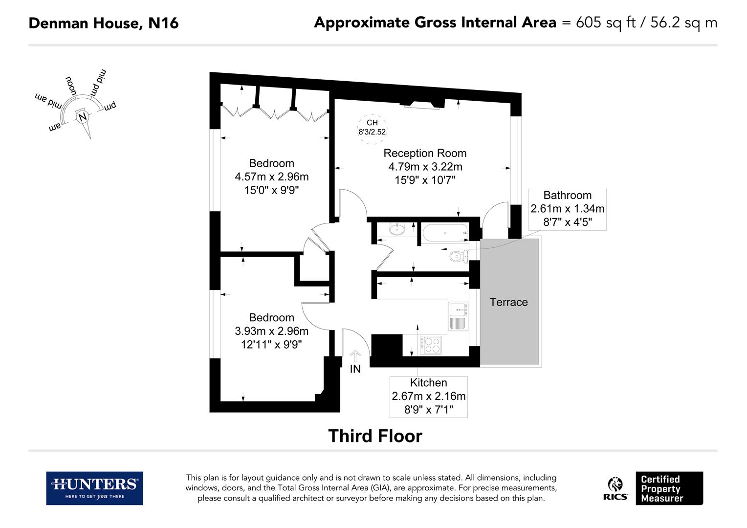Flat 7, Denman House, Lordship Terrace, London floorplan