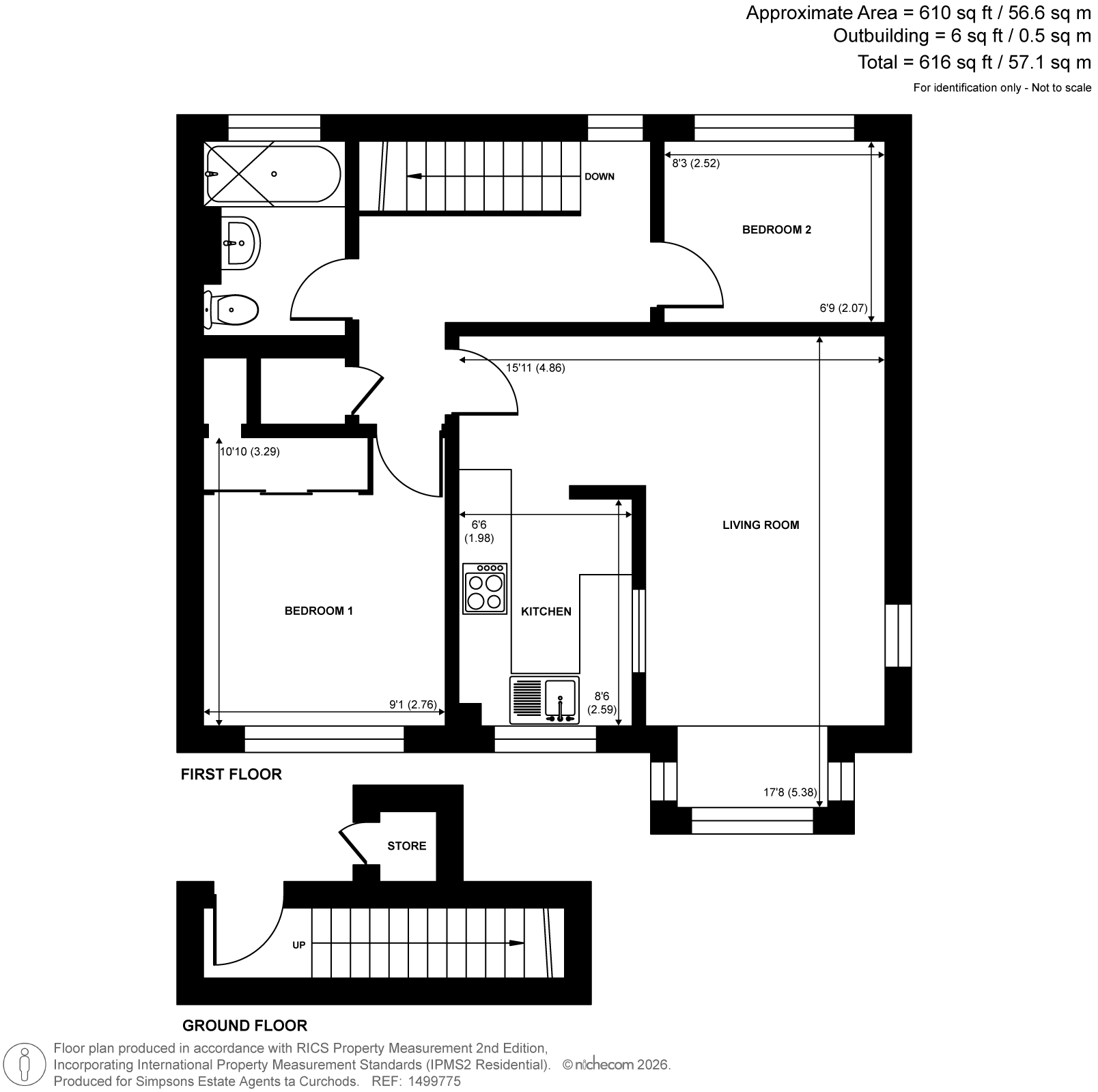 50, Sullivans Reach, Walton-On-Thames floorplan