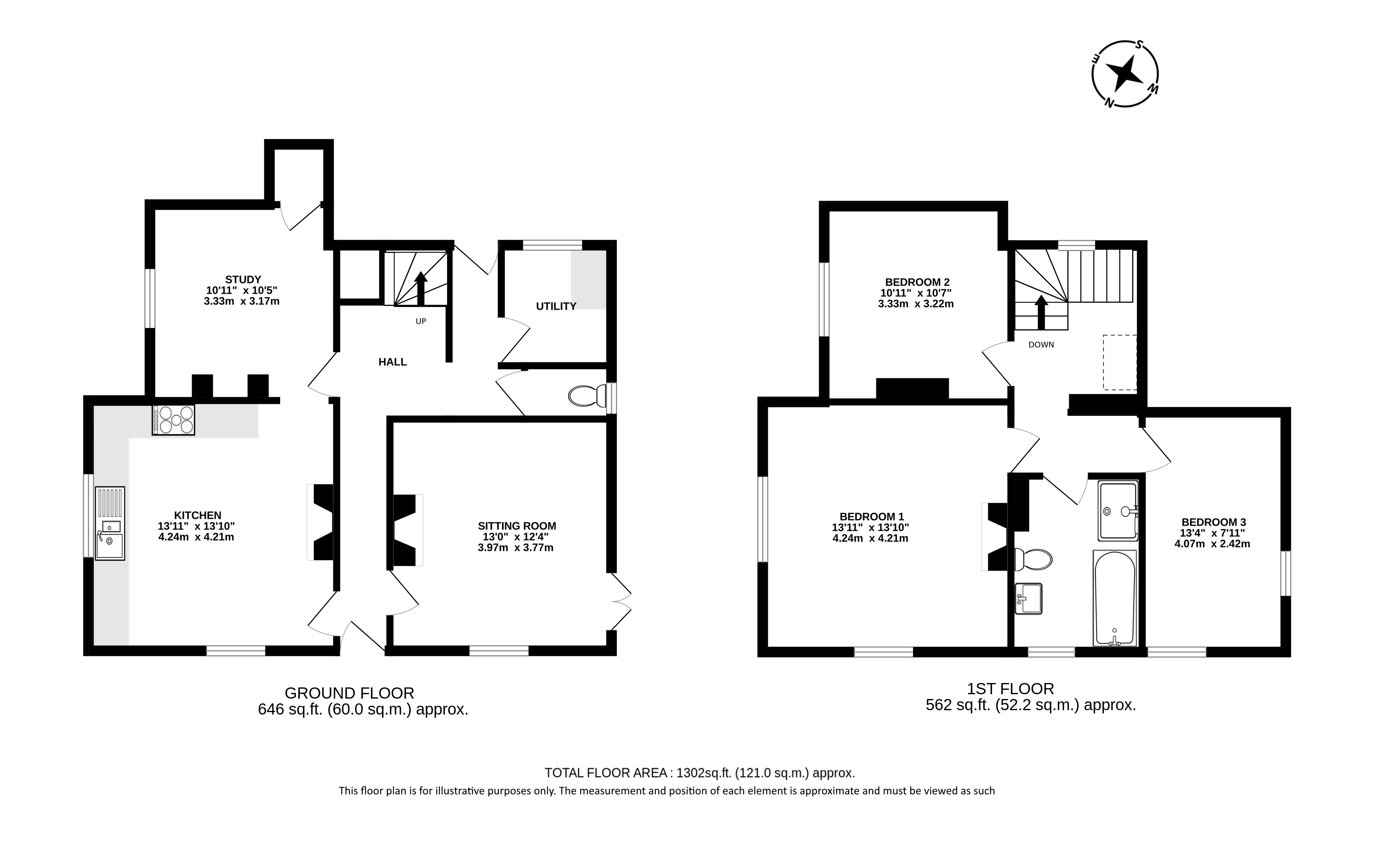 1, Hertford Road Lodge, Hatfield floorplan