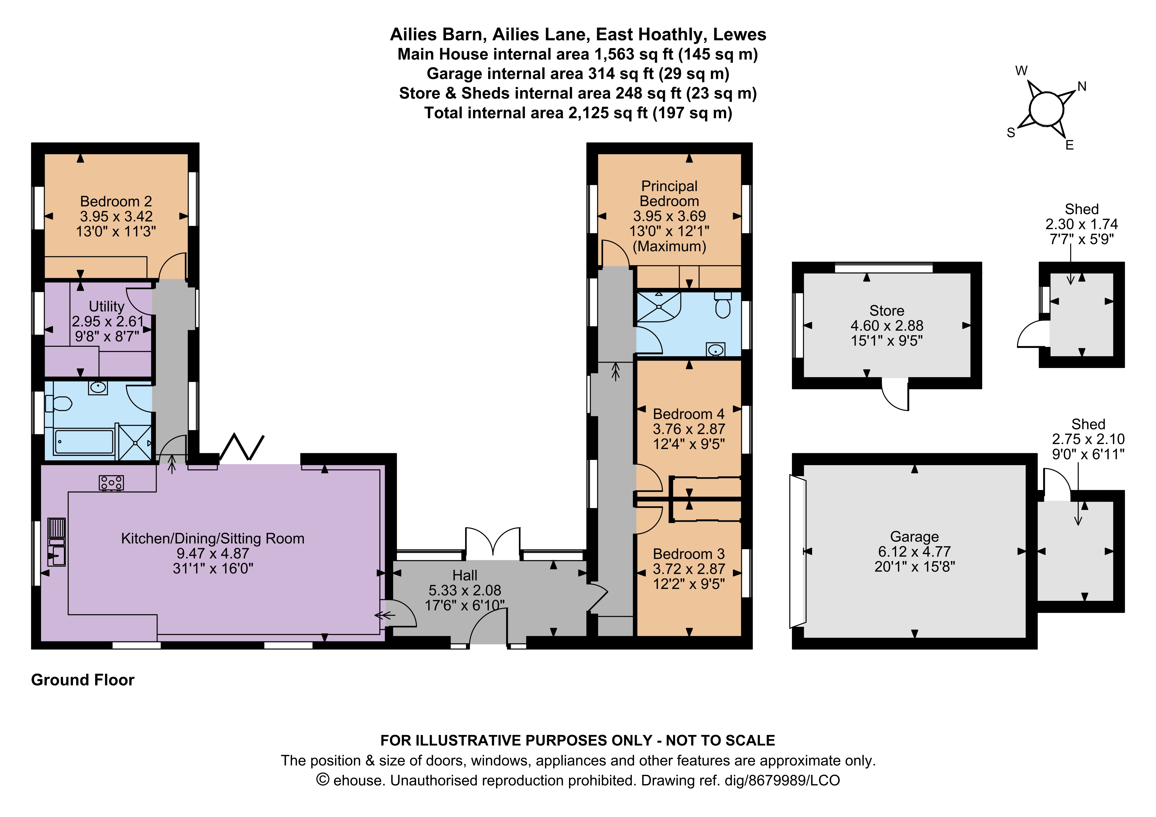 Ailies Barn,, Ailies Lane, Lewes floorplan