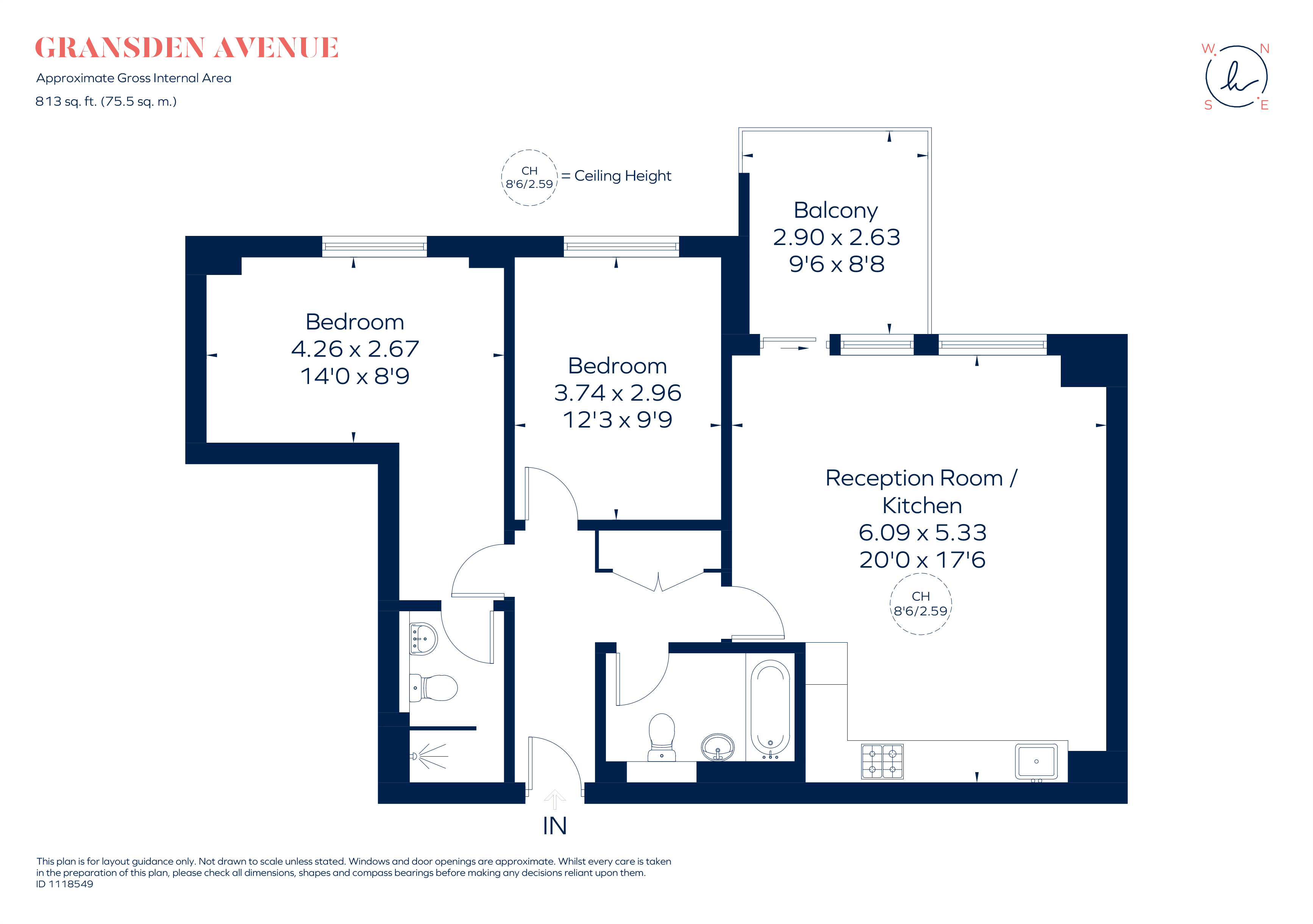 Flat 31, 39, Gransden Avenue, London floorplan