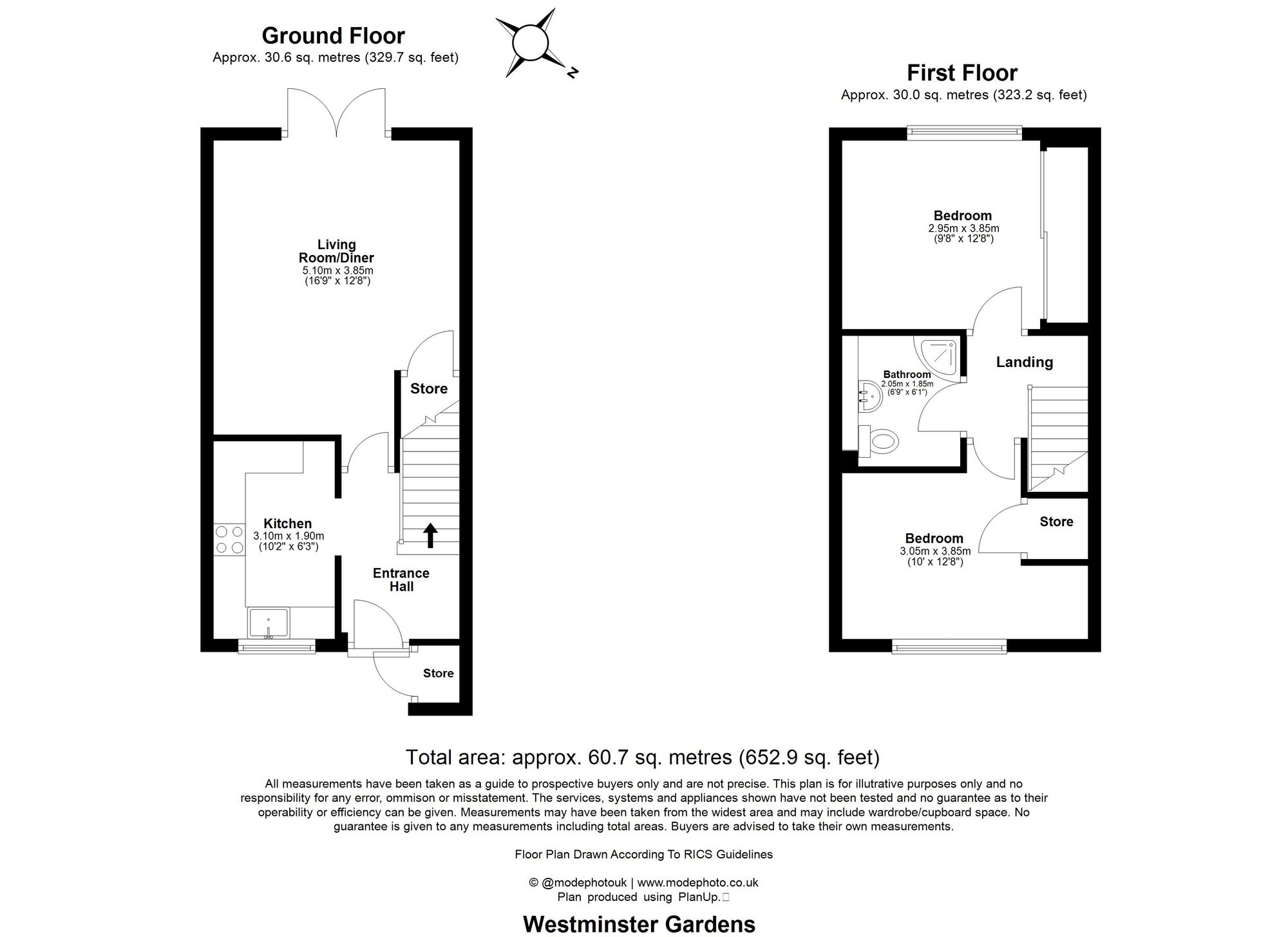 22 Westminster Gardens, London floorplan
