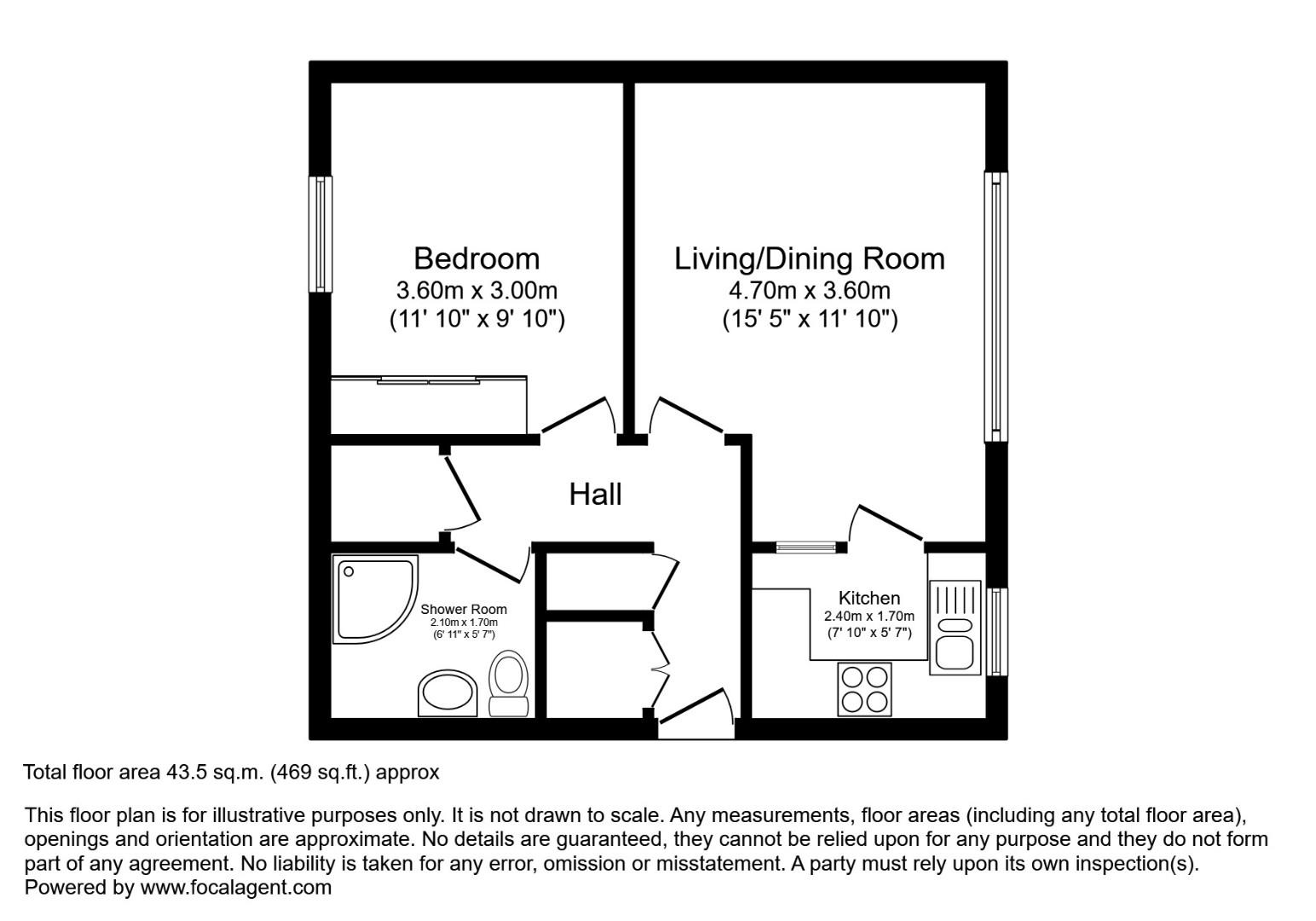 19 Kingfisher House, Lifestyle Village, High Street, Old Whittington floorplan