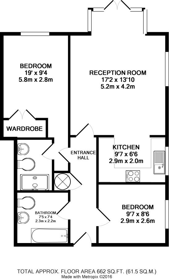 2 Bedrooms Flat to rent in Holly Bush Lane, Hampton TW12