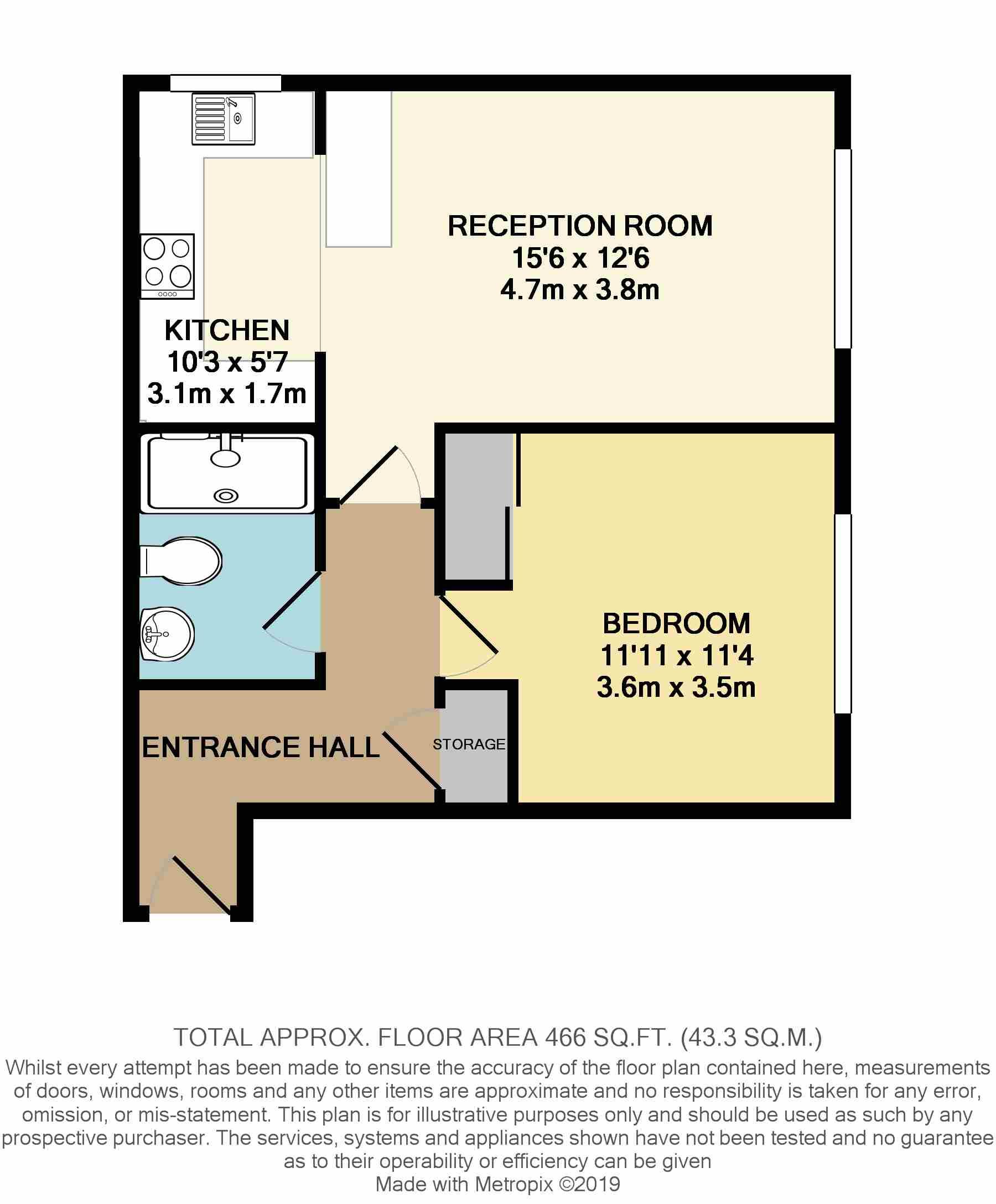 1 Bedrooms Flat to rent in Warwick Road, New Malden KT3