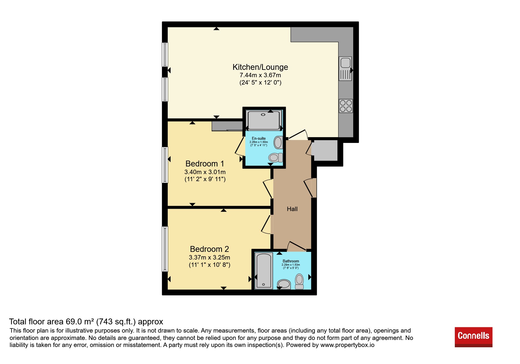 12 Waterhouse Court, Norton Way South, LETCHWORTH GARDEN CITY floorplan