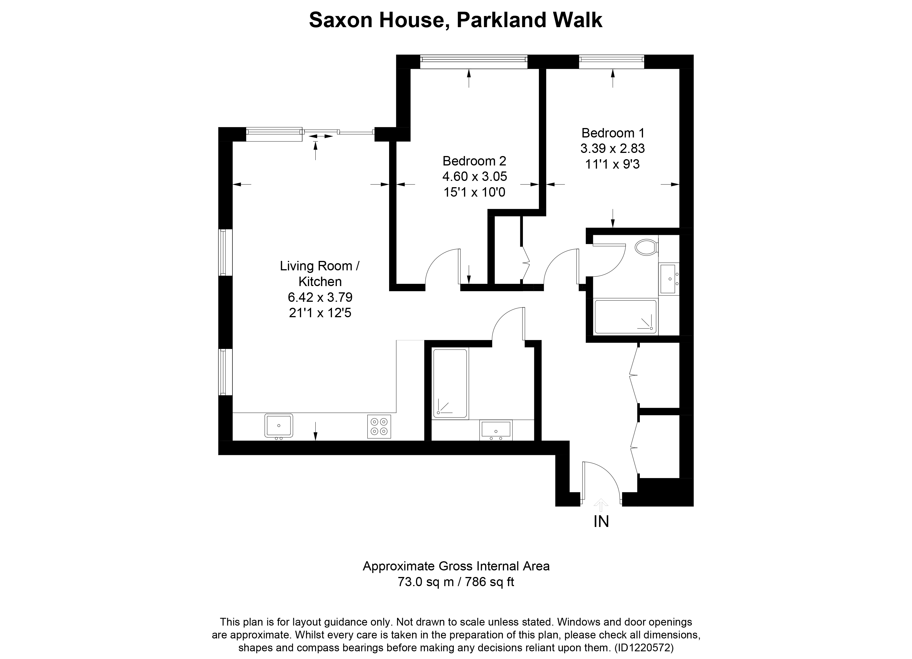 Saxon House, London floorplan