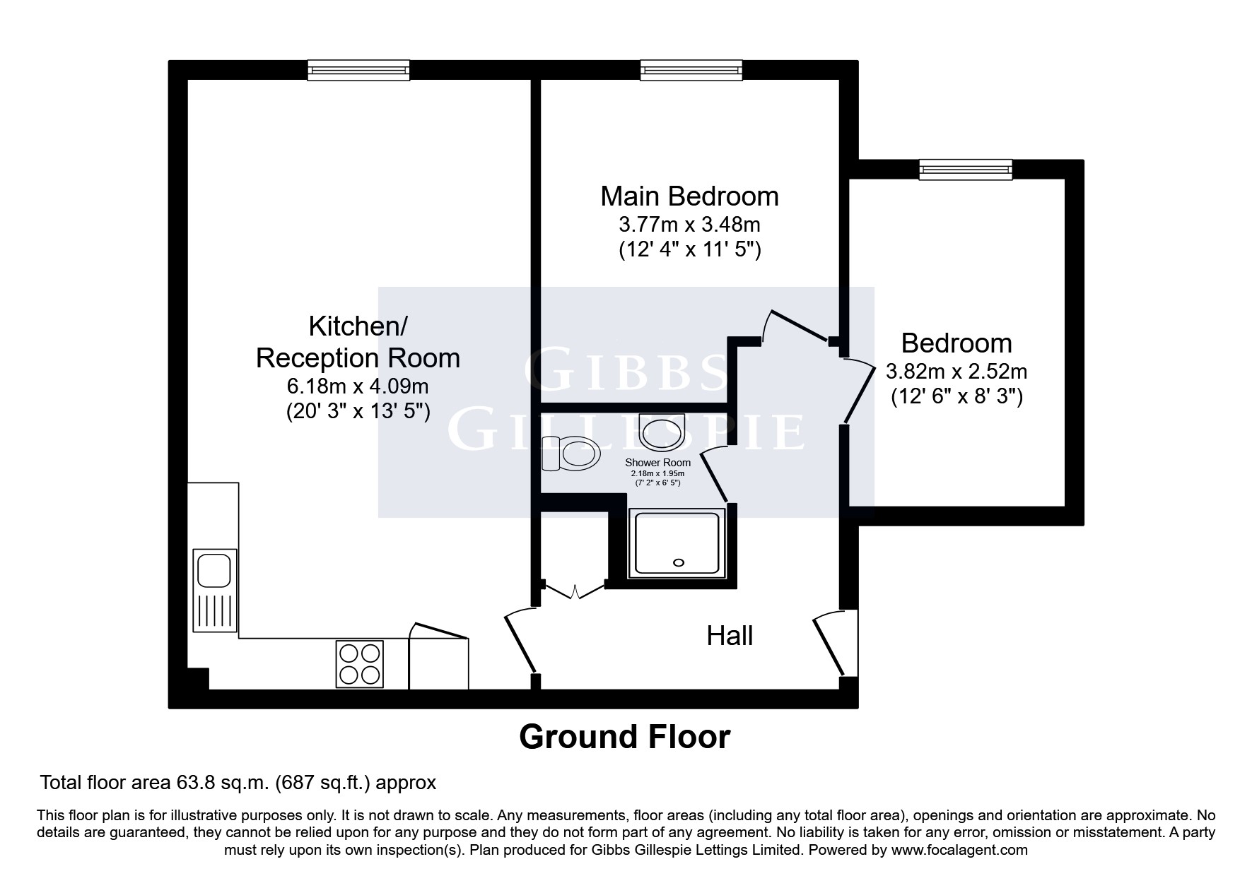 Apartment 1, 9, Oxford Road, Gerrards Cross floorplan