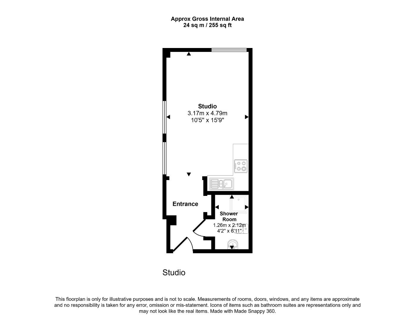 Flat 122 Olicana House, Chapel Street, Bradford floorplan