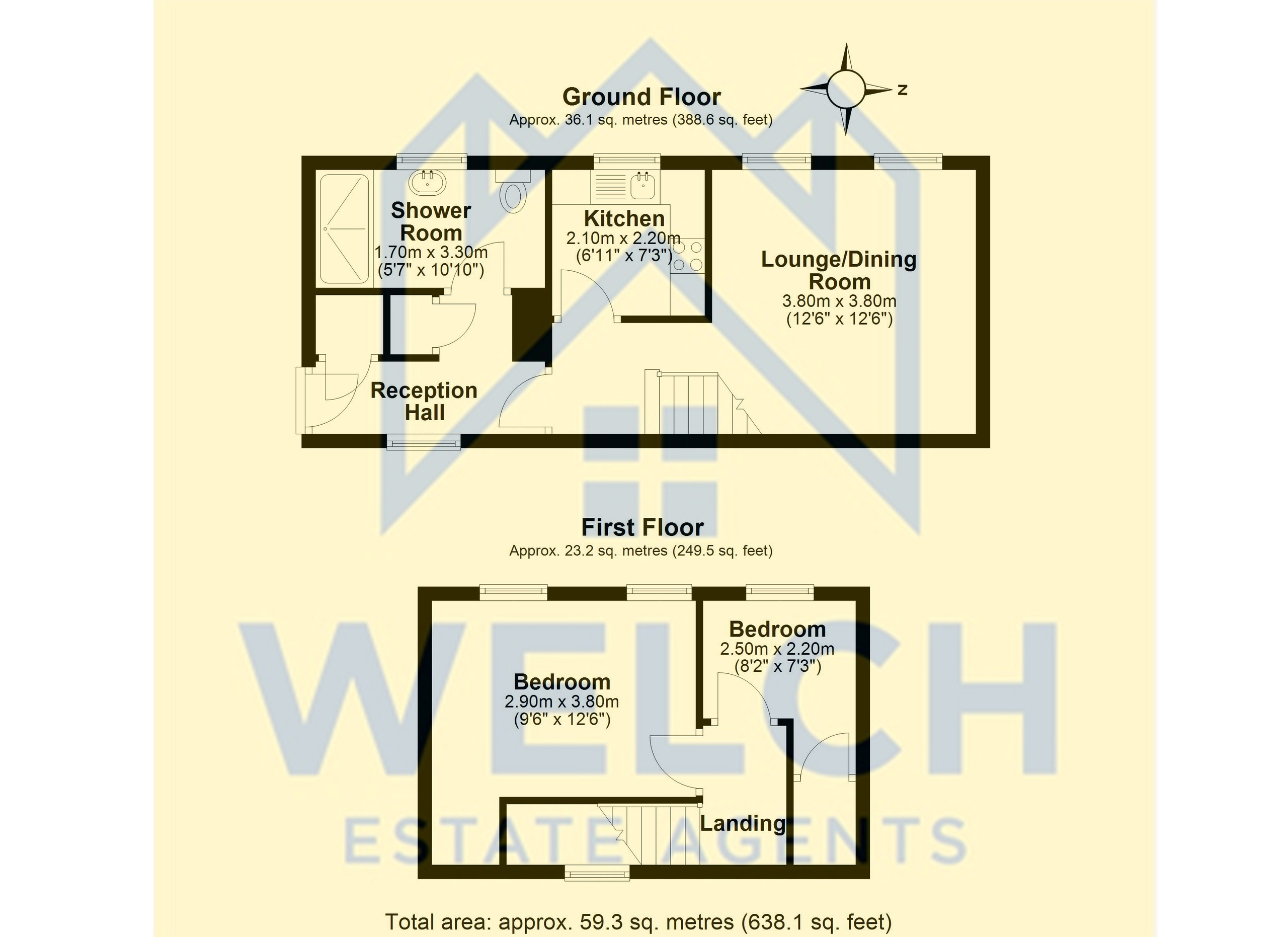 Flat 3, Shrewsbury floorplan