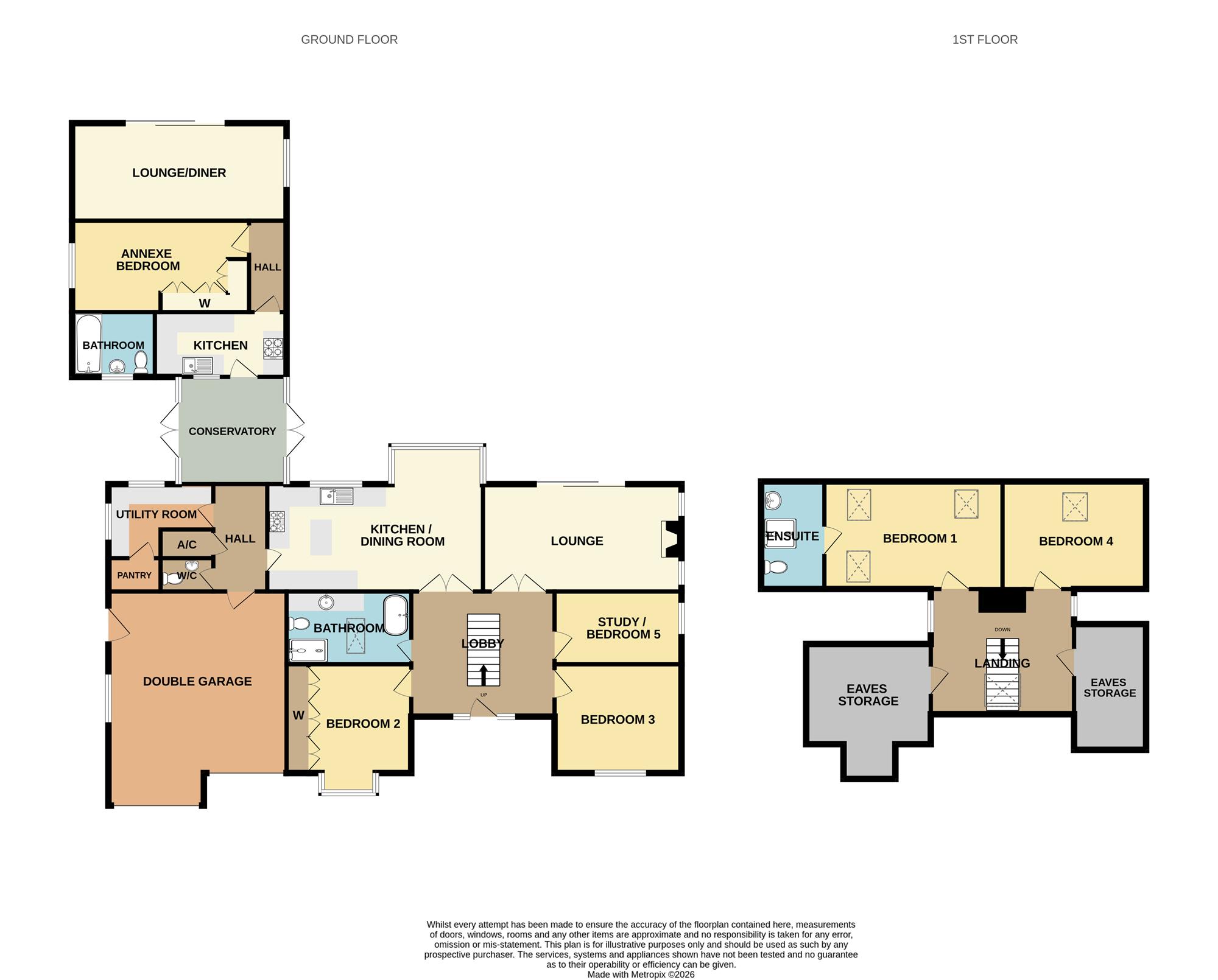 185, Thorpe Road, Kirby Cross floorplan