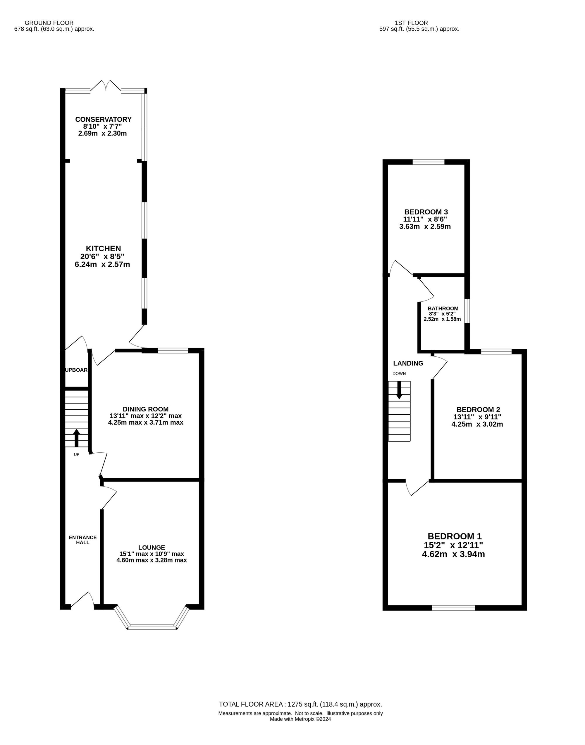 15 Victoria Road, Warrington floorplan