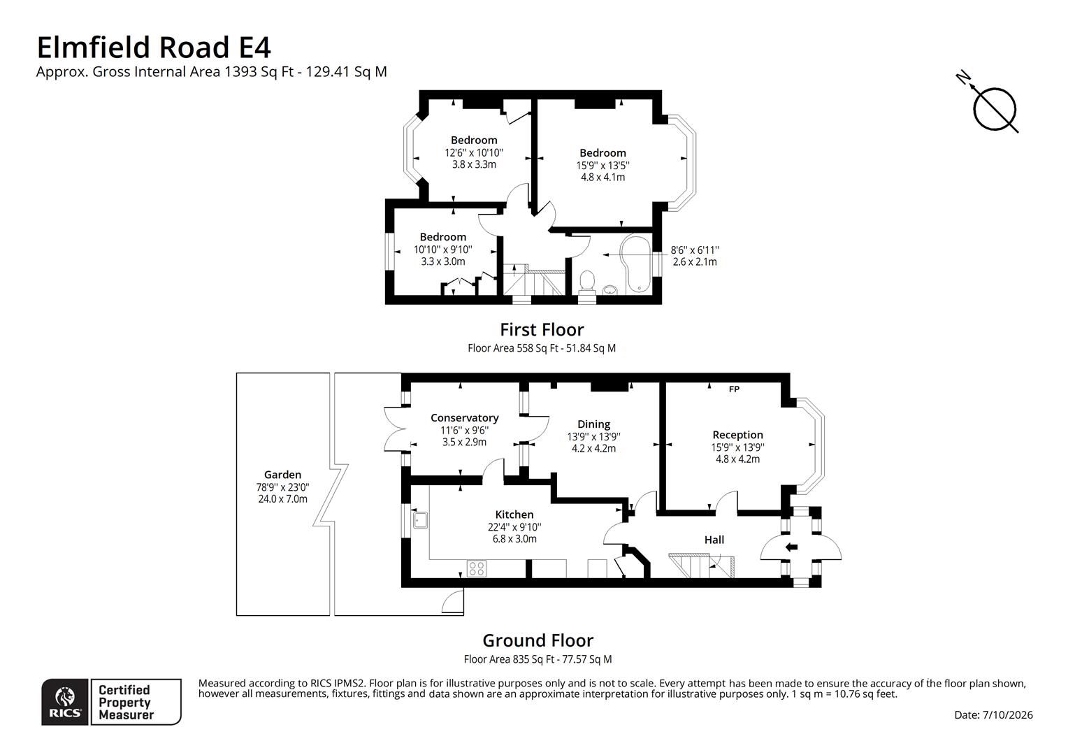 Elmfield Road, London floorplan