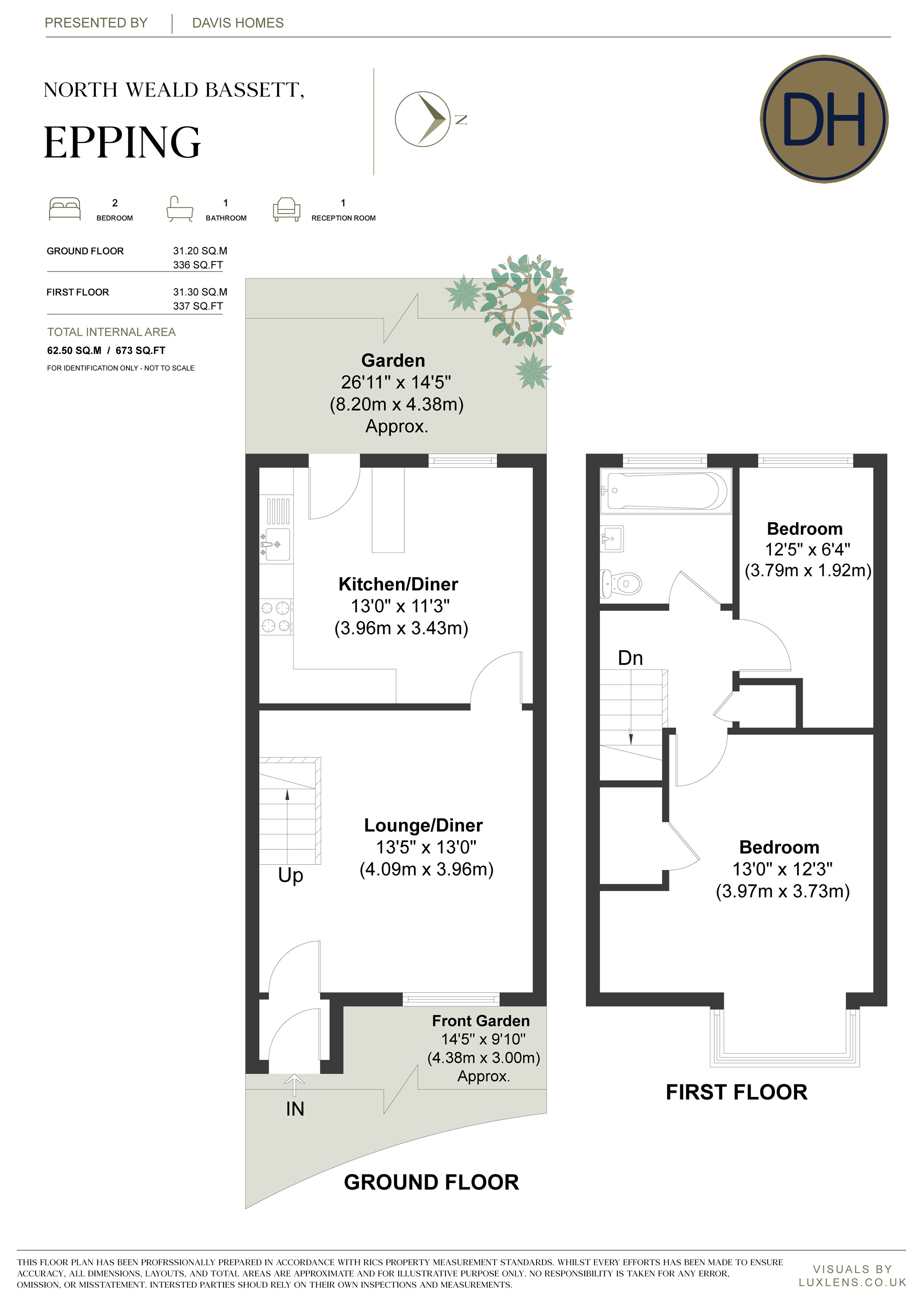 37, Beaufort Close, North Weald, Epping floorplan