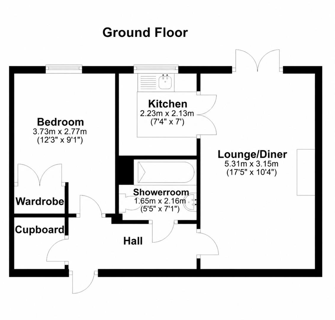 Flat 1, Chancellor Court, Broomfield Road, Chelmsford floorplan