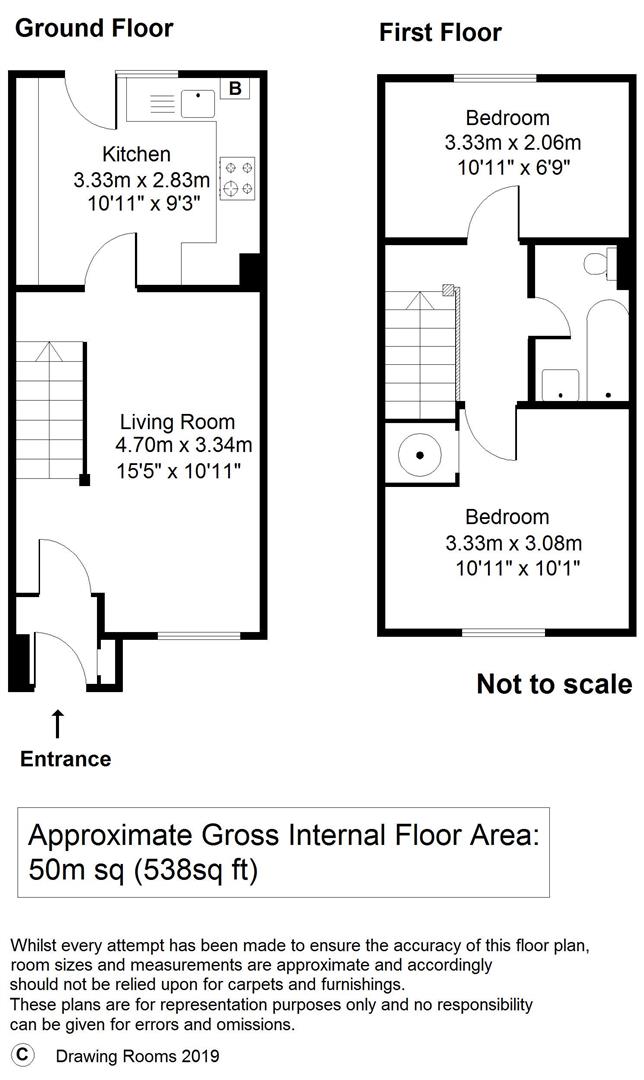 2 Bedrooms Terraced house for sale in Telford Drive, Walton-On-Thames KT12