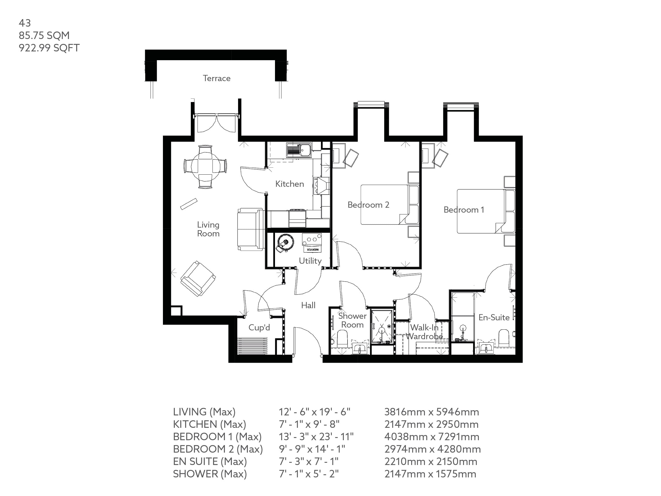 43, Knutsford floorplan