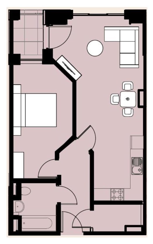 Unit A111,, Apartment A111, Liverpool floorplan