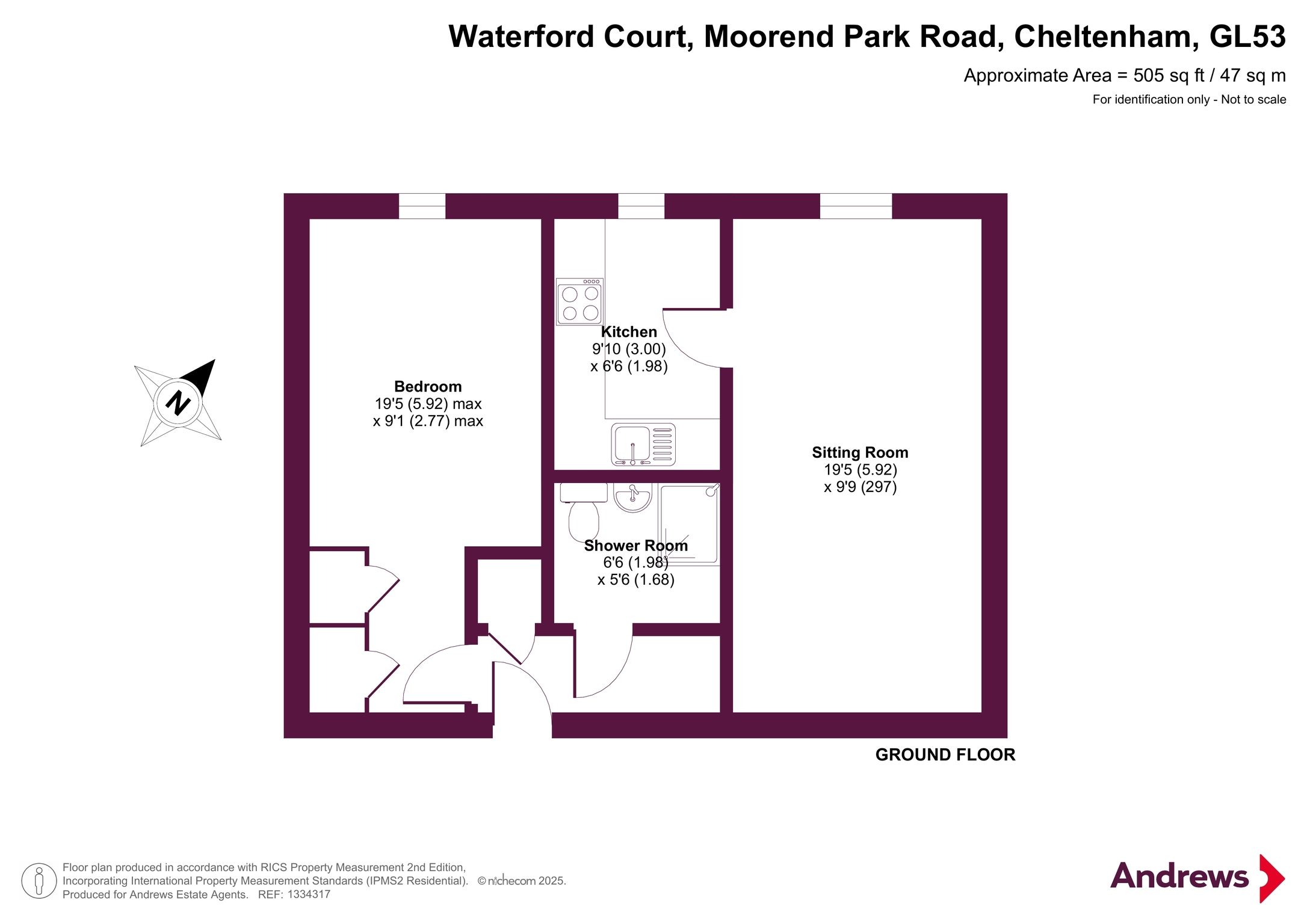 Flat 6,, Waterford Court, Cheltenham floorplan