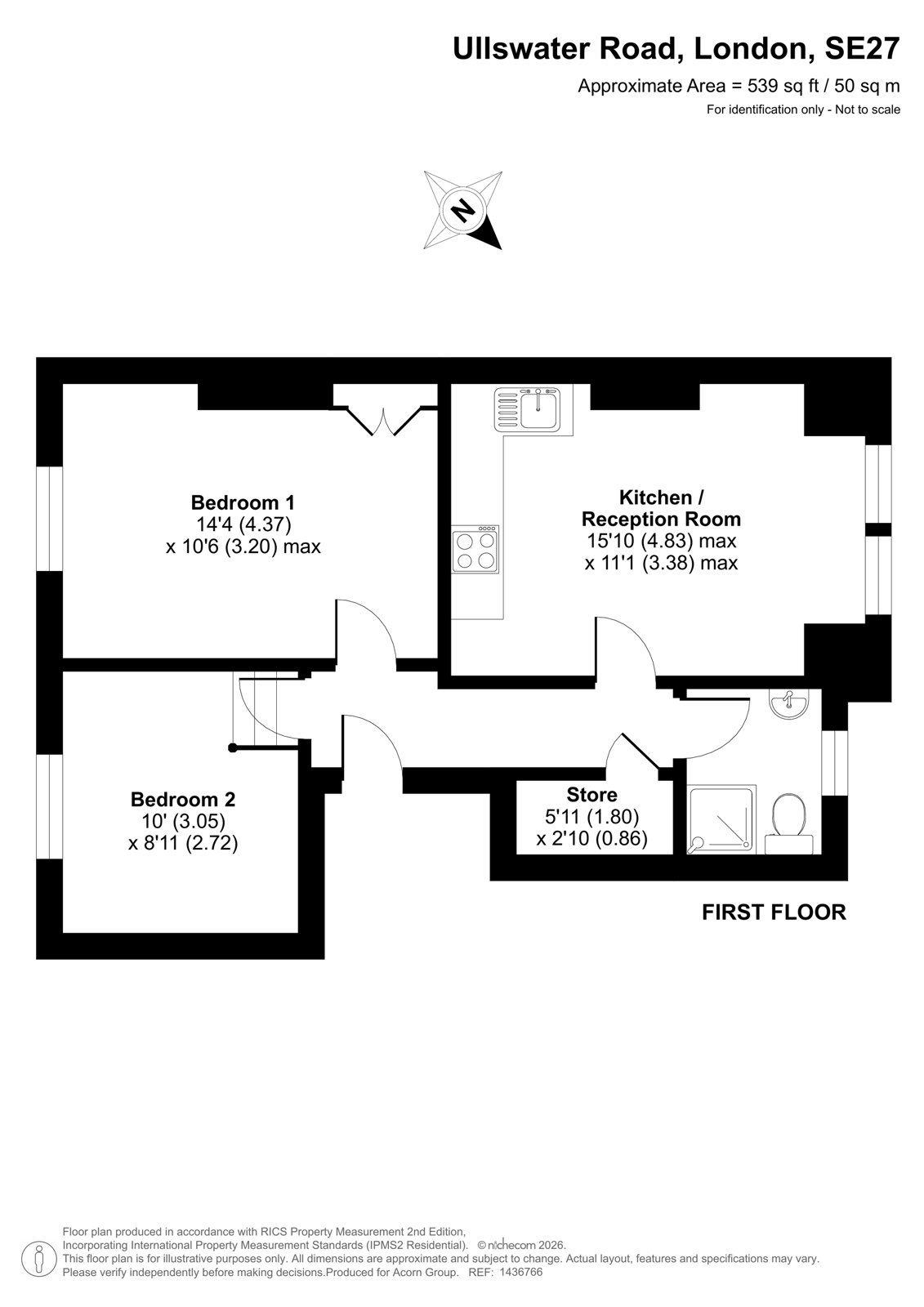 5b, Ullswater Road, London floorplan