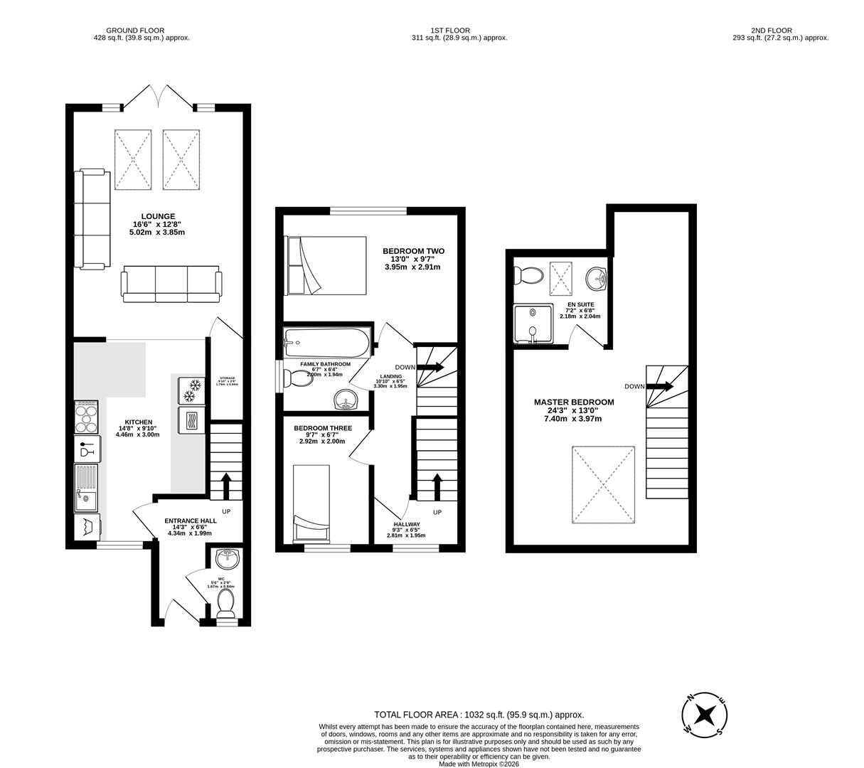 36, Loom Crescent, Preston floorplan
