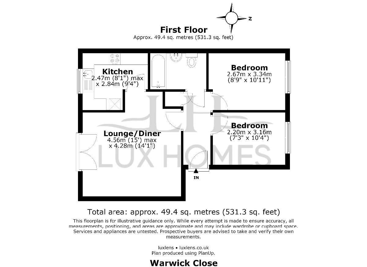 45 Warwick Close, Hornchurch floorplan