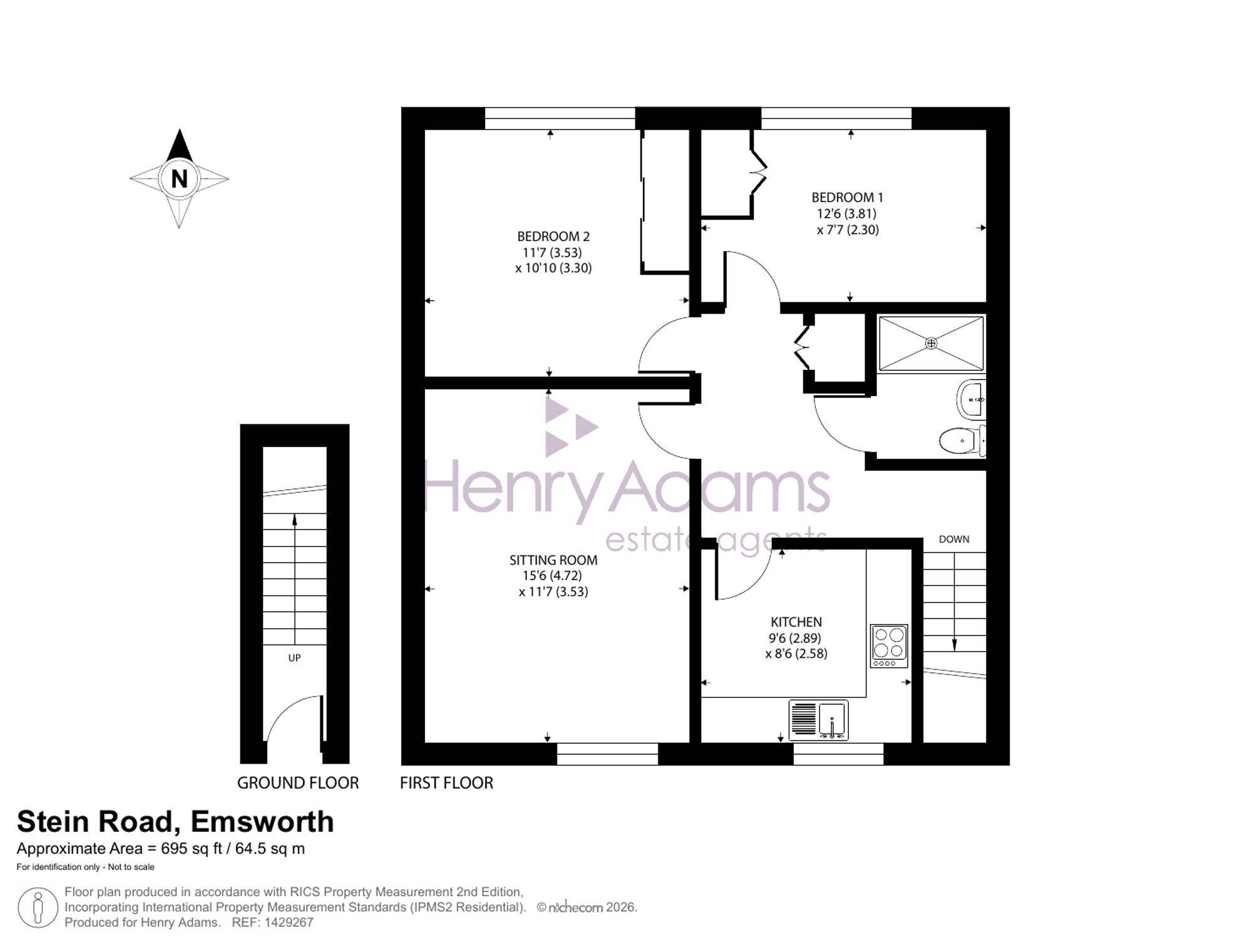 Flat 25, Merrivale Court Stein Road, Emsworth floorplan