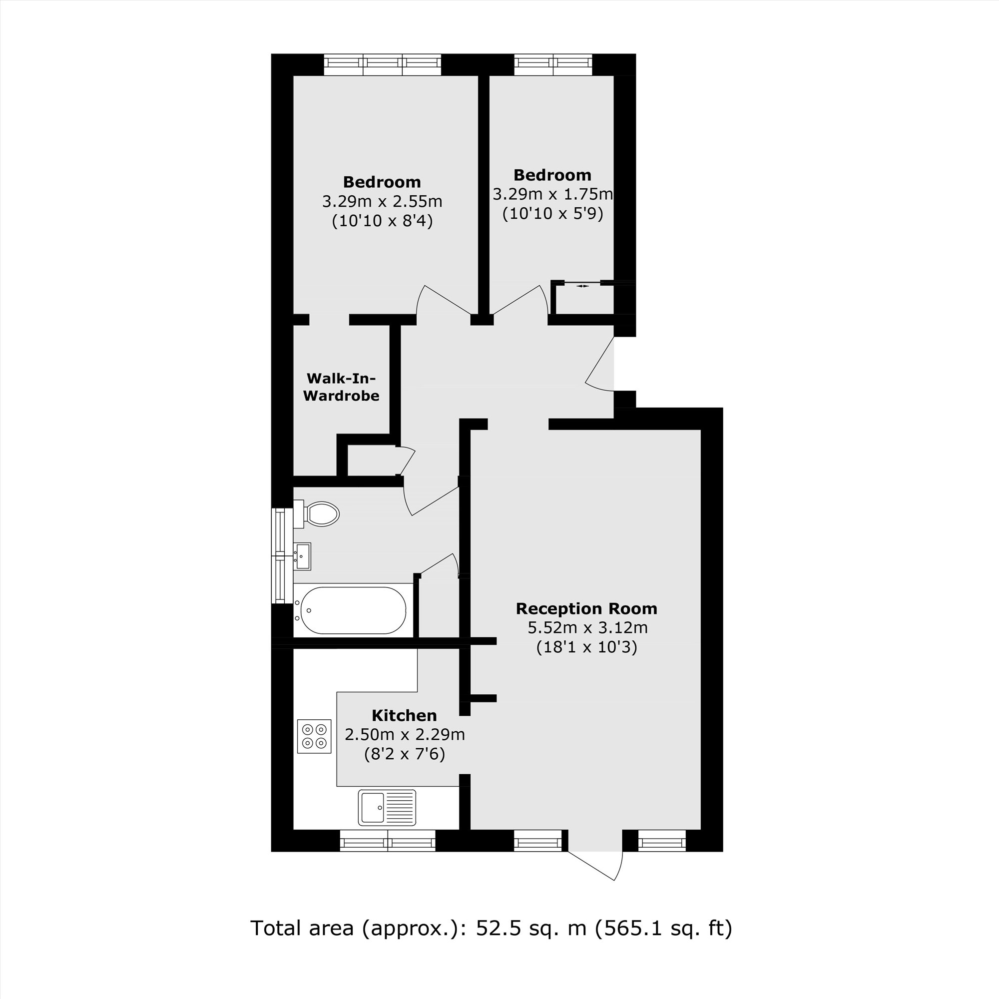 56, Cotton Avenue, London floorplan