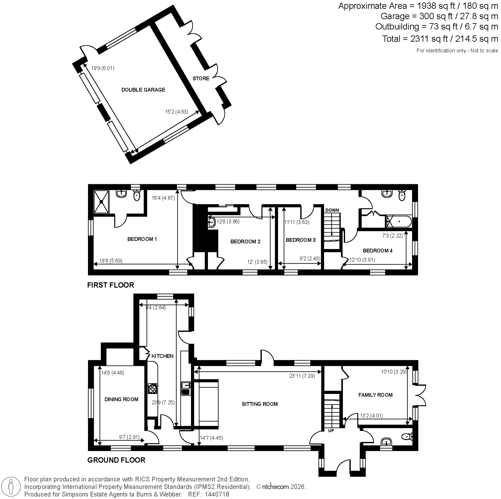 Rushetts,, Horsham Road, Bramley floorplan
