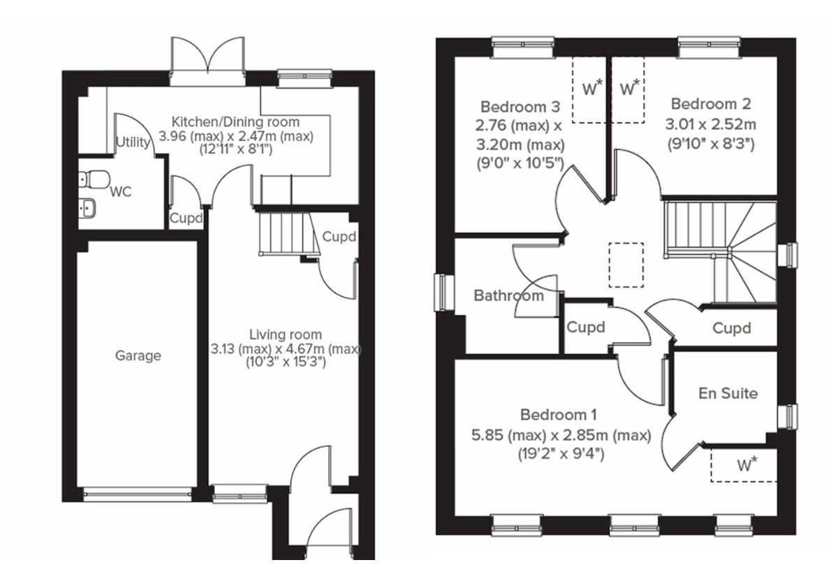 The Glenmore, Plot 146, Abbotsham Park, Bideford floorplan