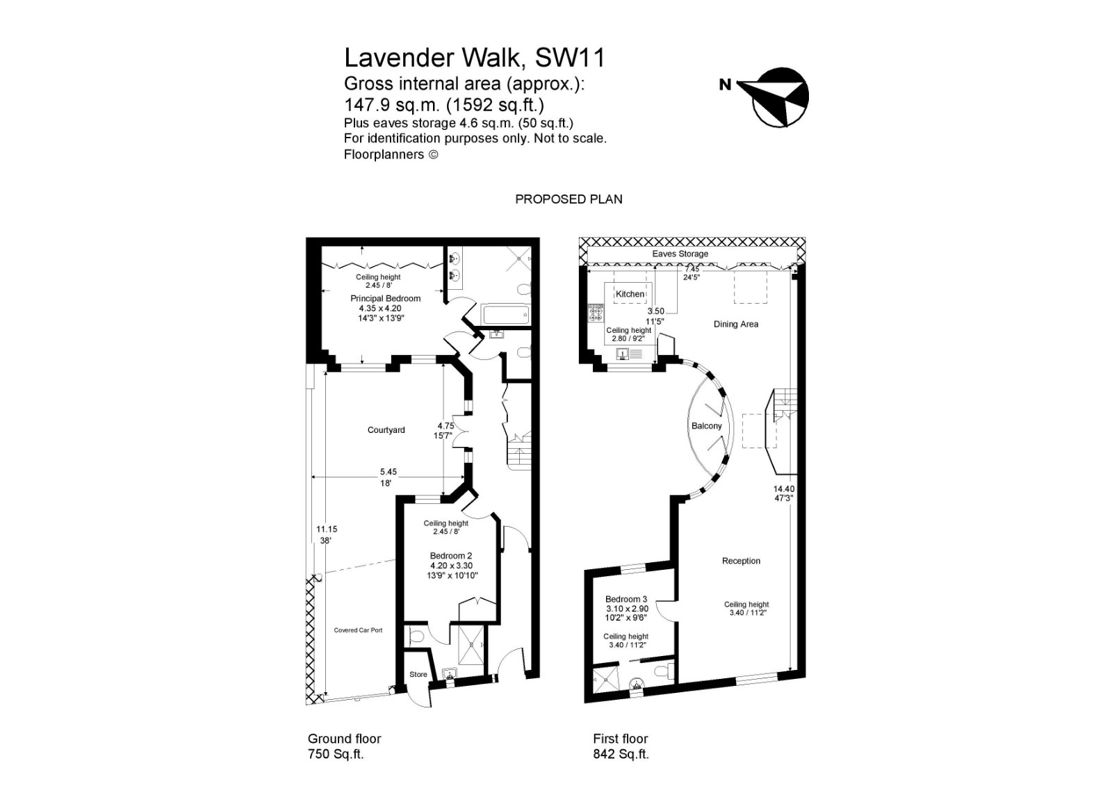 Lavender Walk, London SW11, 3 bedroom terraced house for sale