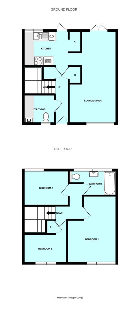 9, Defoe Close, Plymouth floorplan