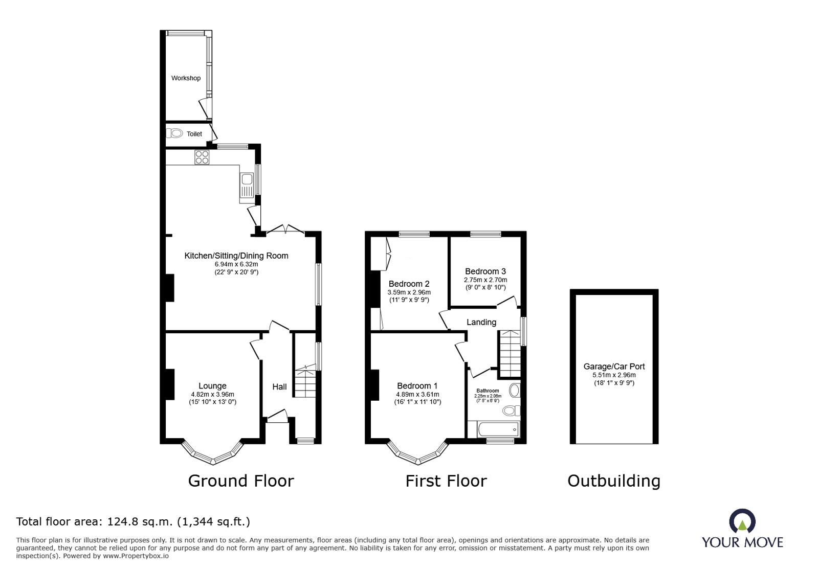 32, Church Walk, Warwickshire floorplan
