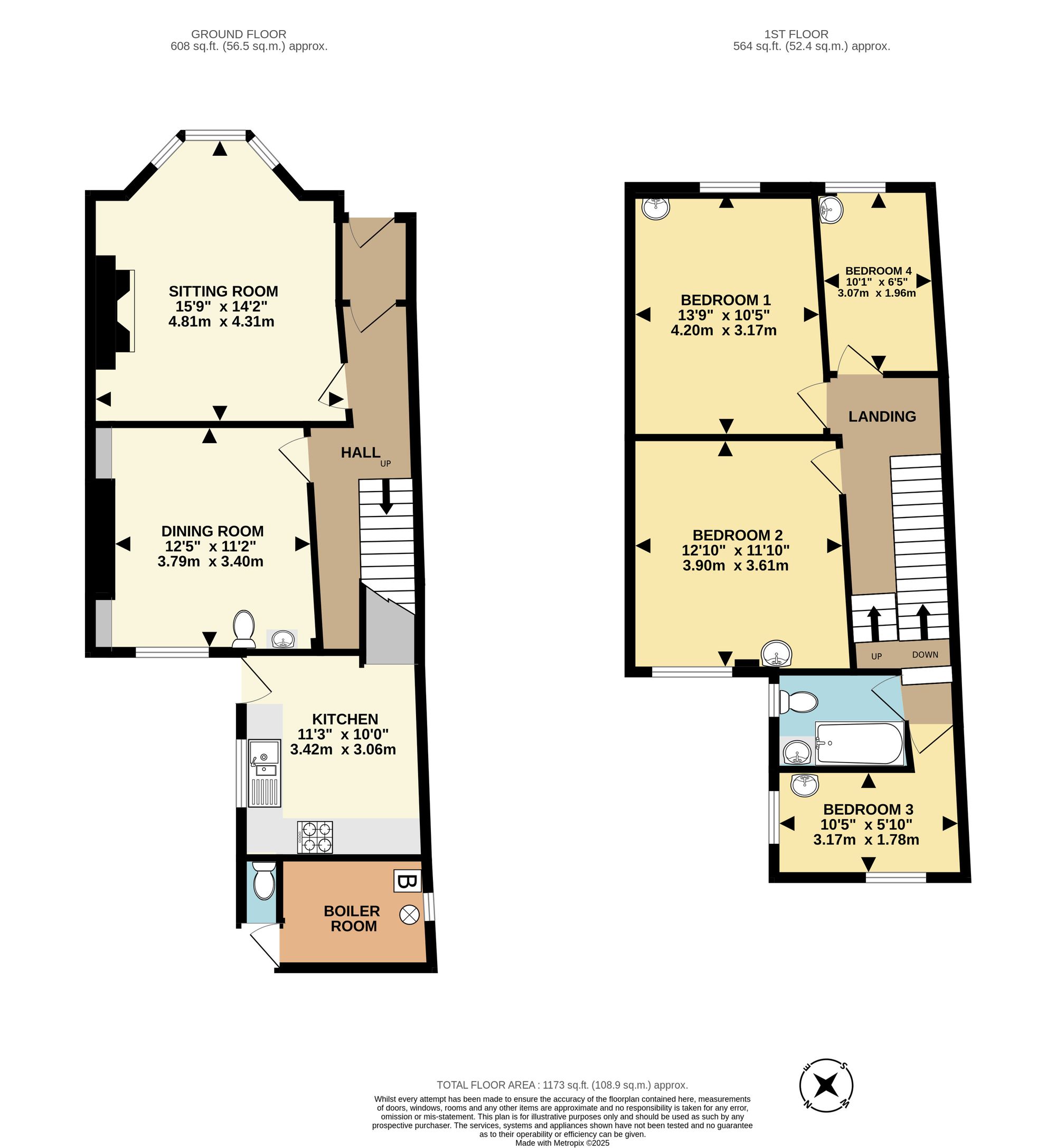 63 Lymington Road, Torquay floorplan