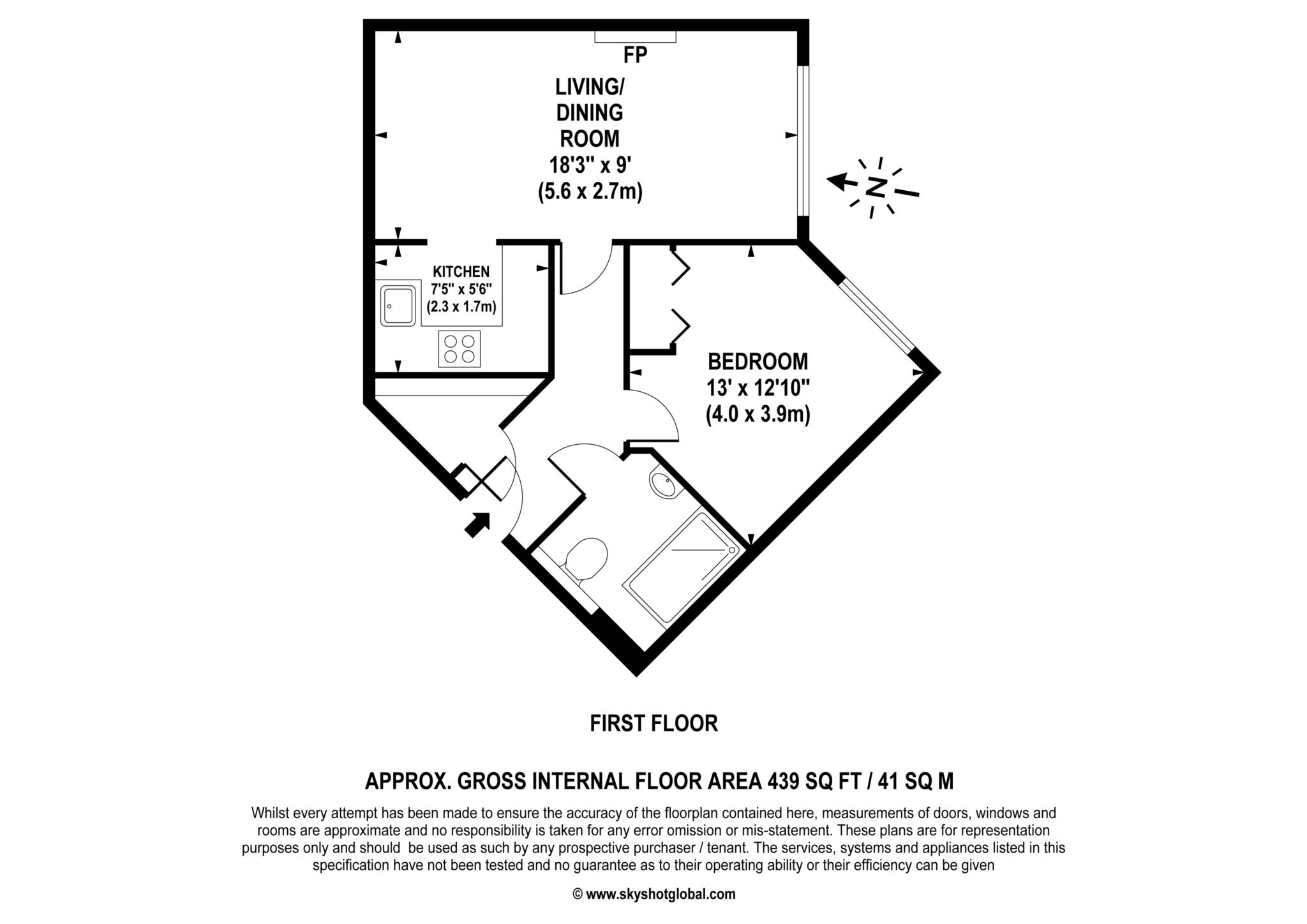 7 Fairview Court, Galsworthy Road, Kingston Upon Thames floorplan