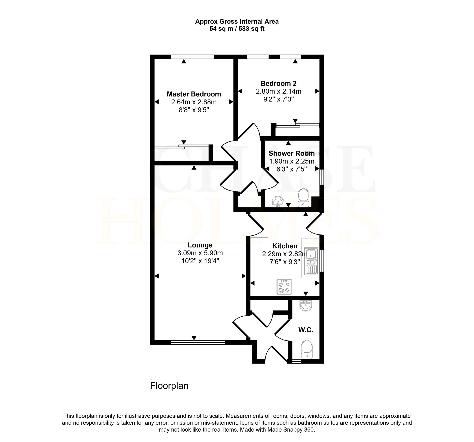 64 Marina View, Hebburn floorplan