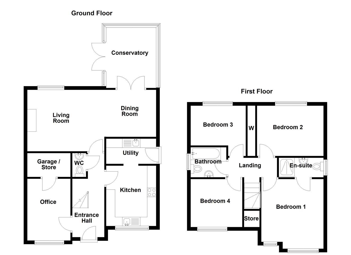 6, Farm Lea, Ball Green floorplan