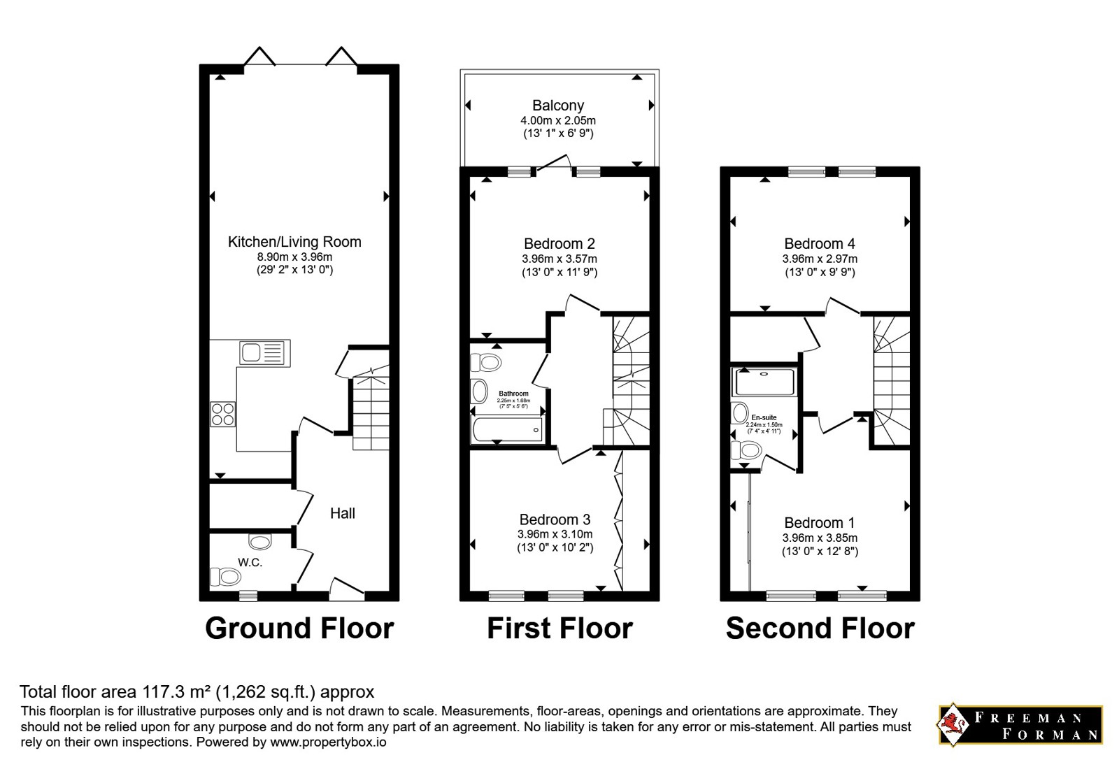 3, Woodland Road, Sevenoaks floorplan